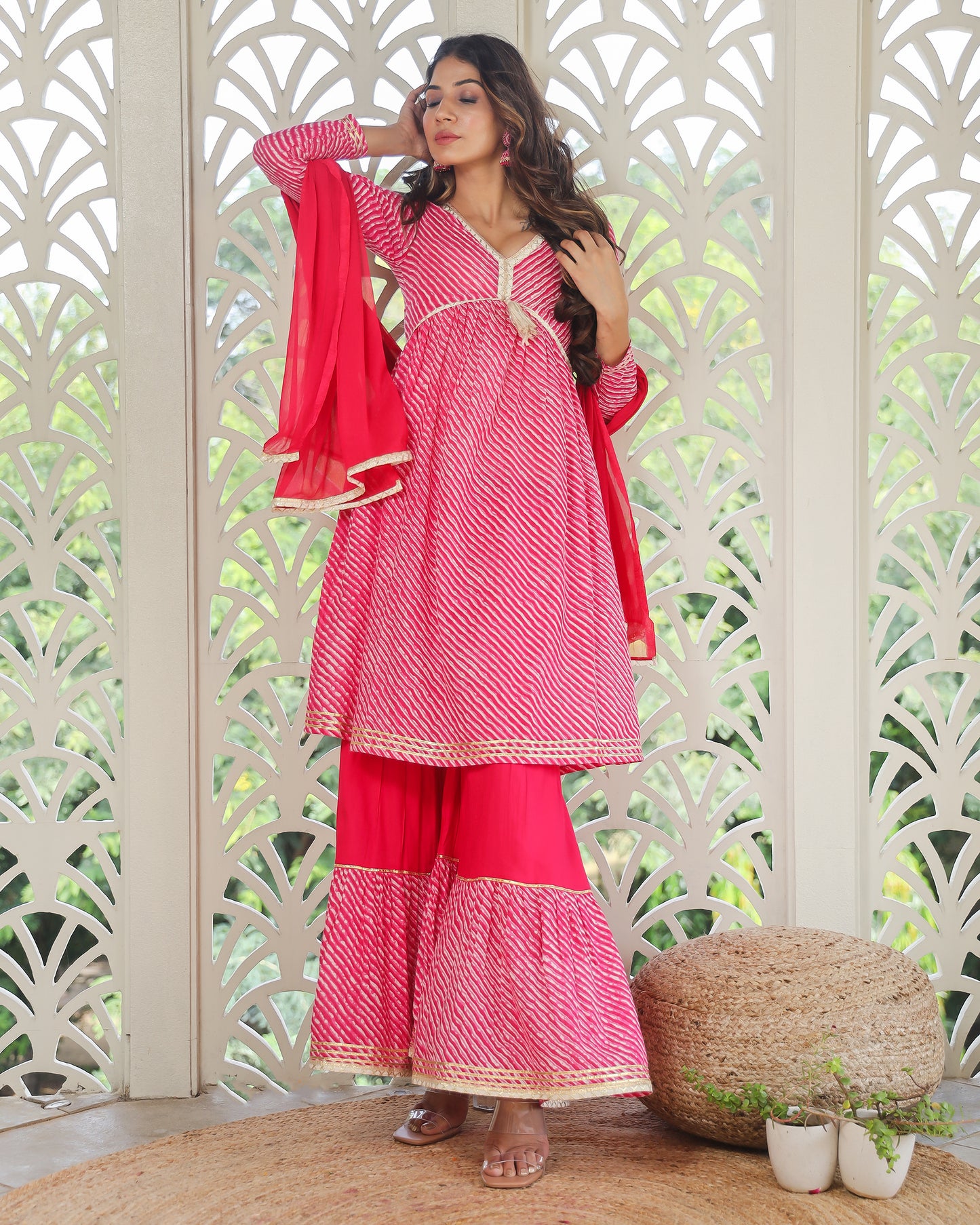 Lehriya Sharara Set With Gotta