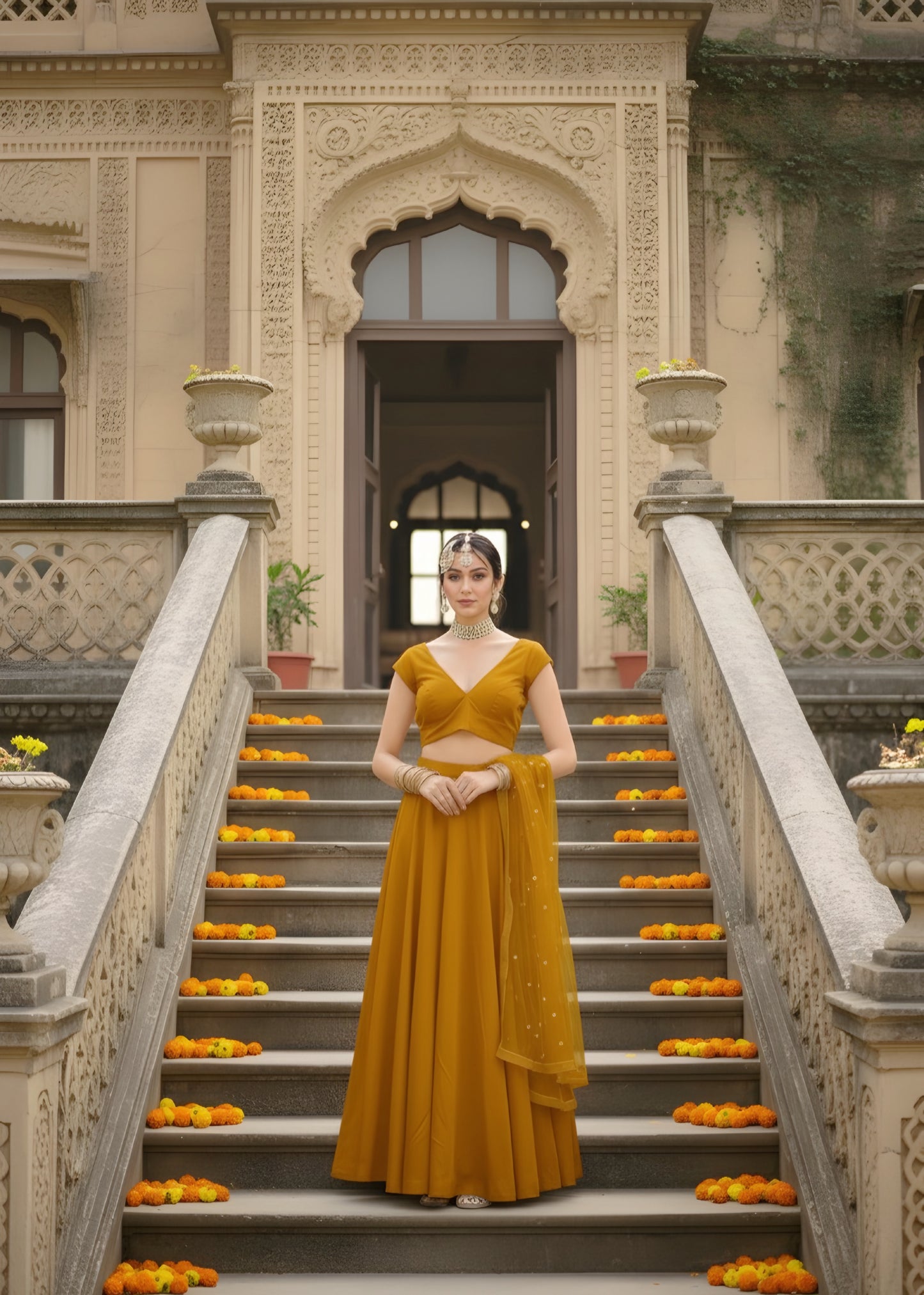 The Golden Hour Lengha