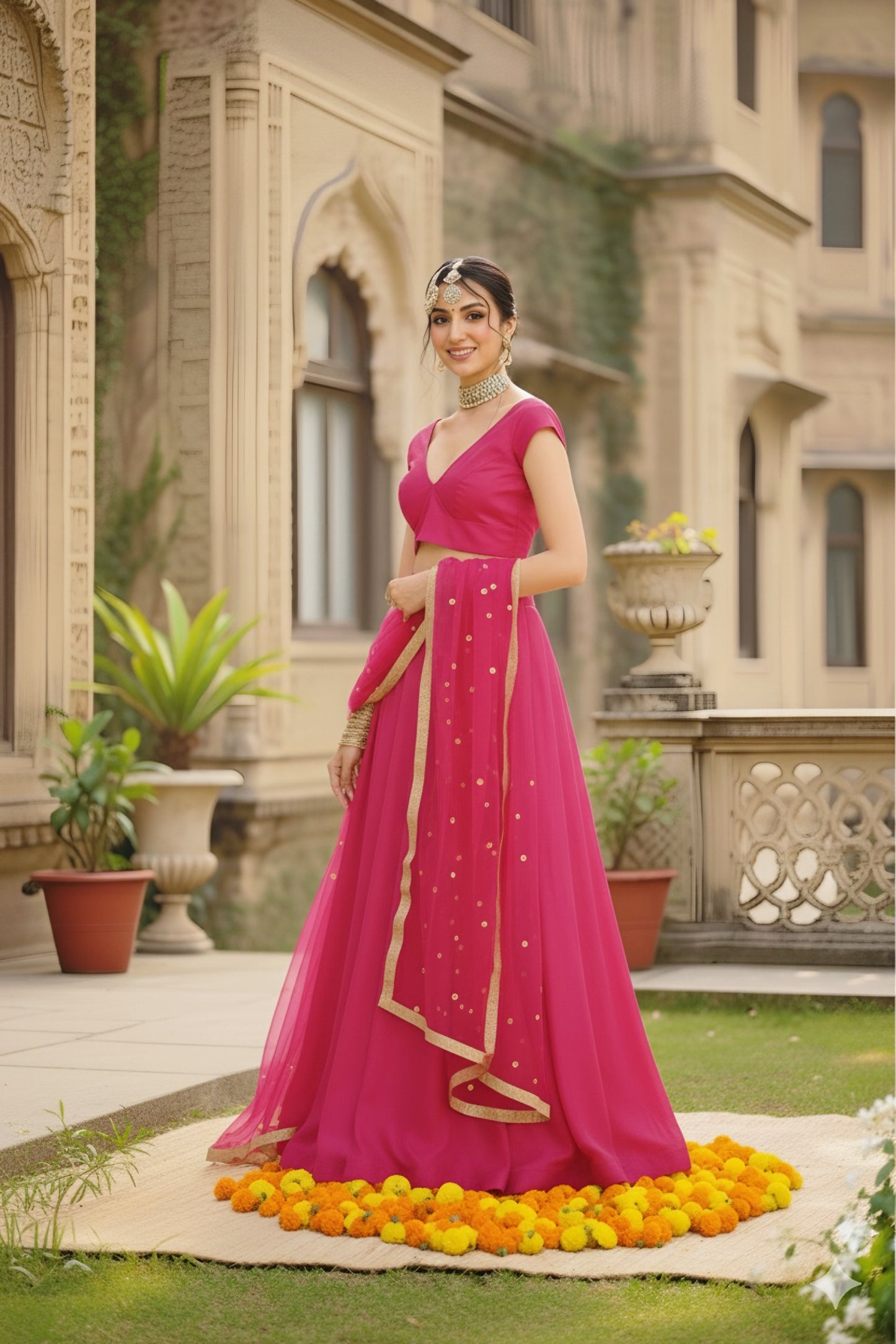 Fuchsia Dream Lengha Set