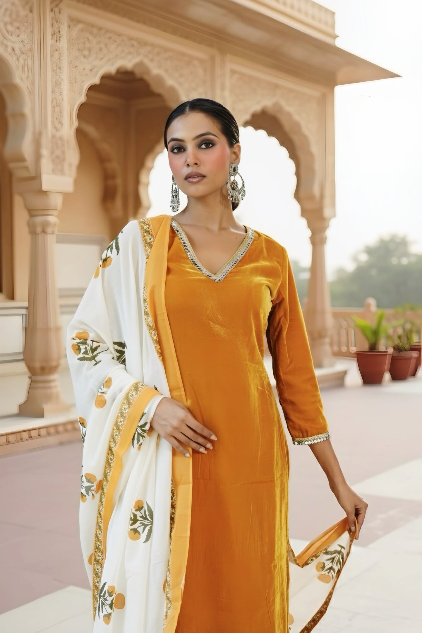 Sunheri Ziba Velvet Suit Set