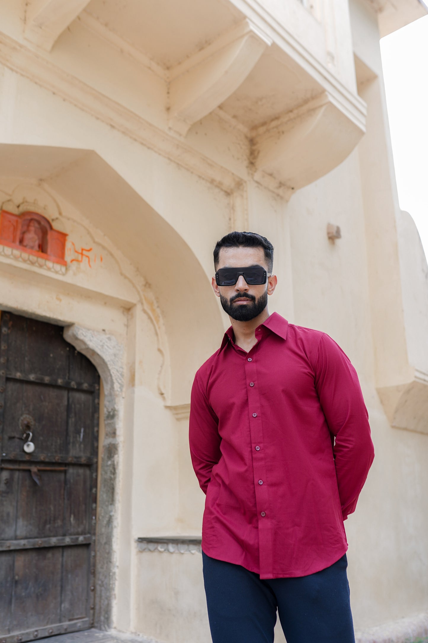 Scarlet Red Mens Shirt