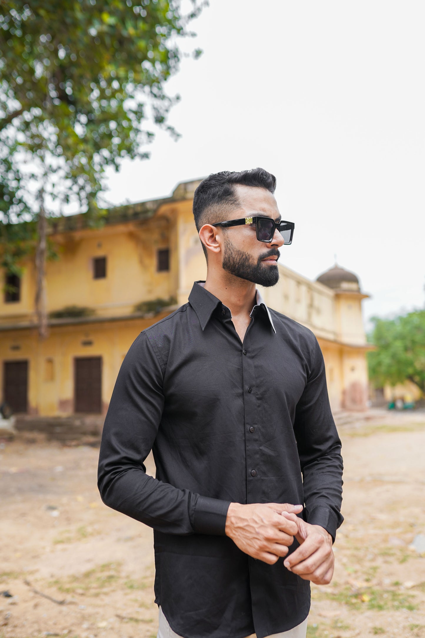 Dual Collar Mens shirt
