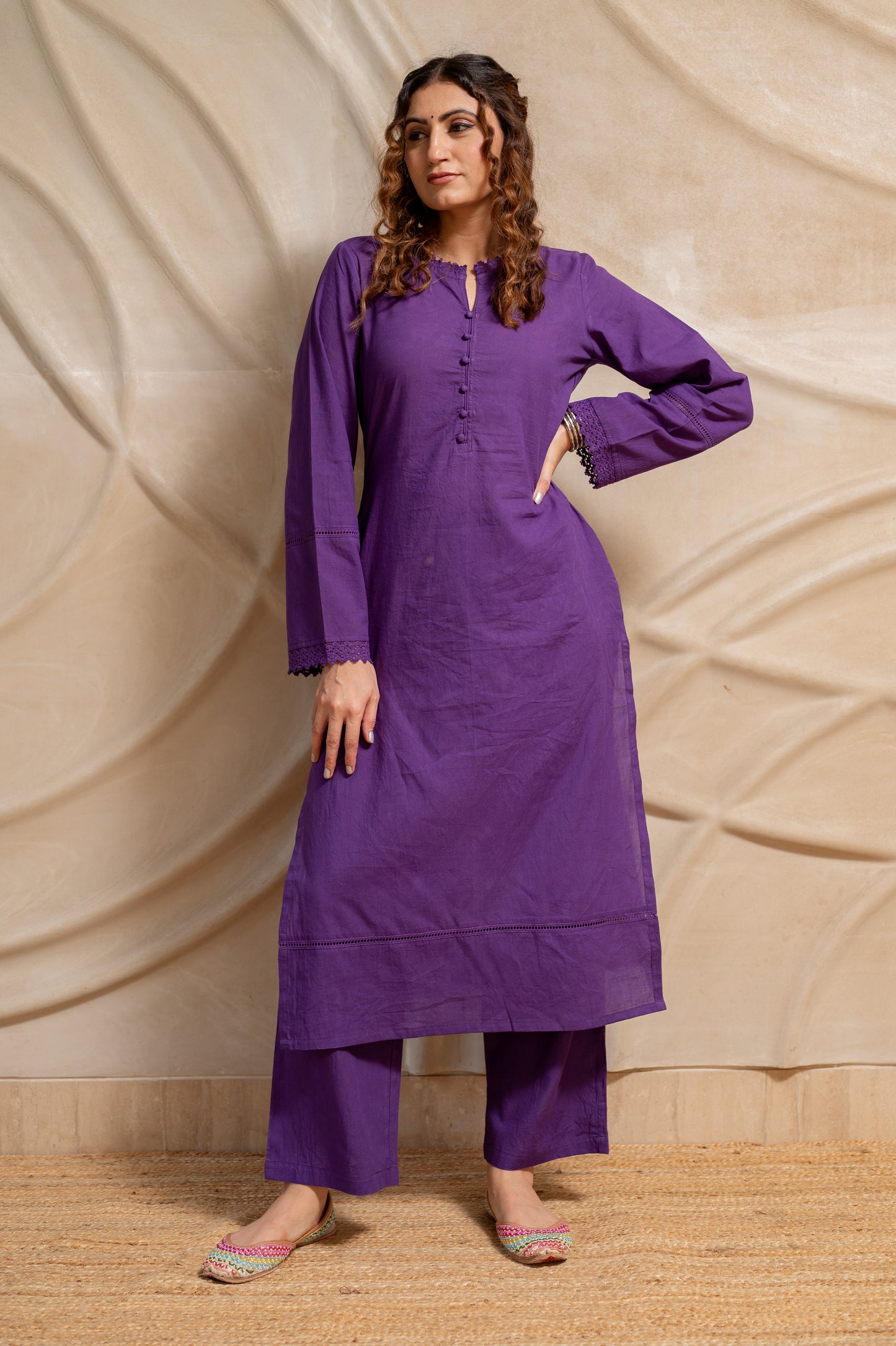 Blooming in Purple co-ord set