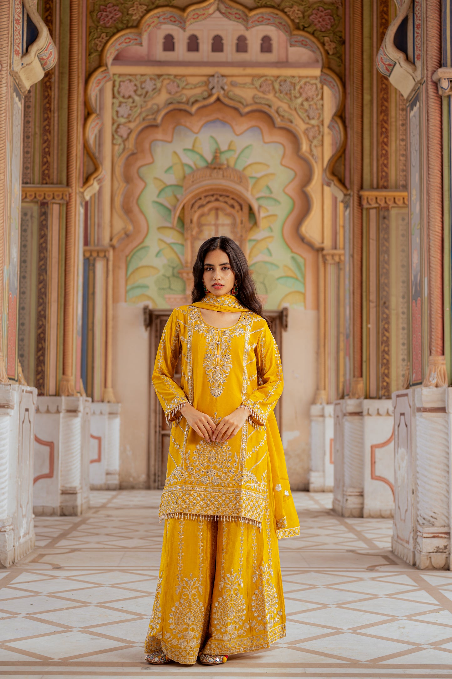 Sunlit Mustard Yellow Suit Set