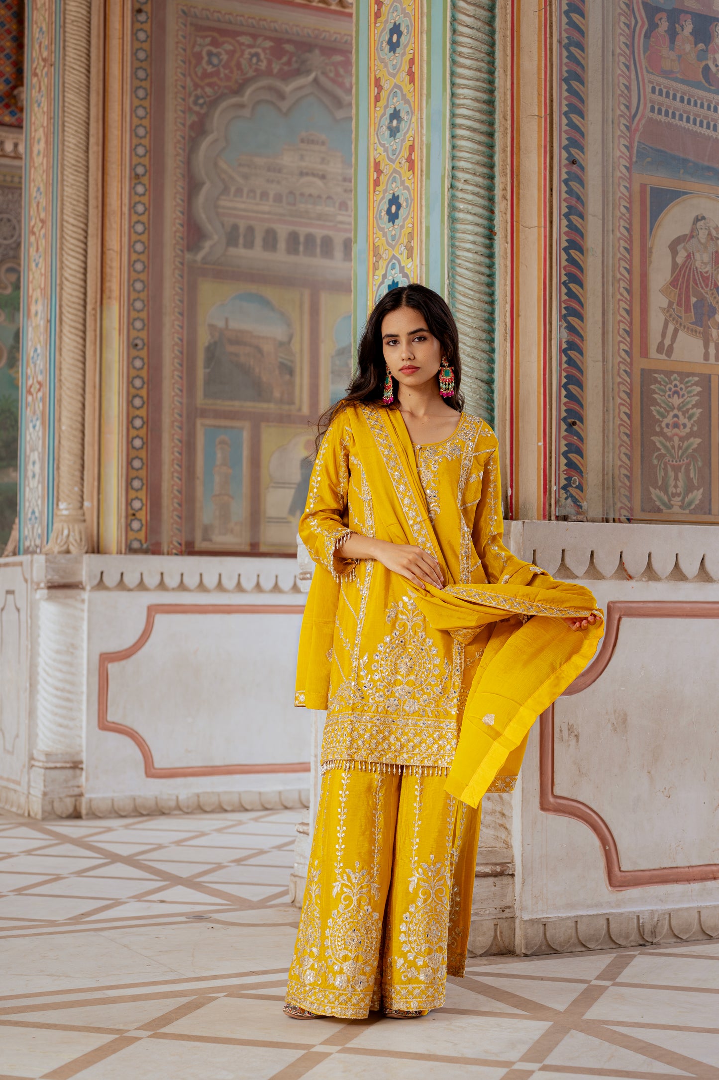 Sunlit Mustard Yellow Suit Set