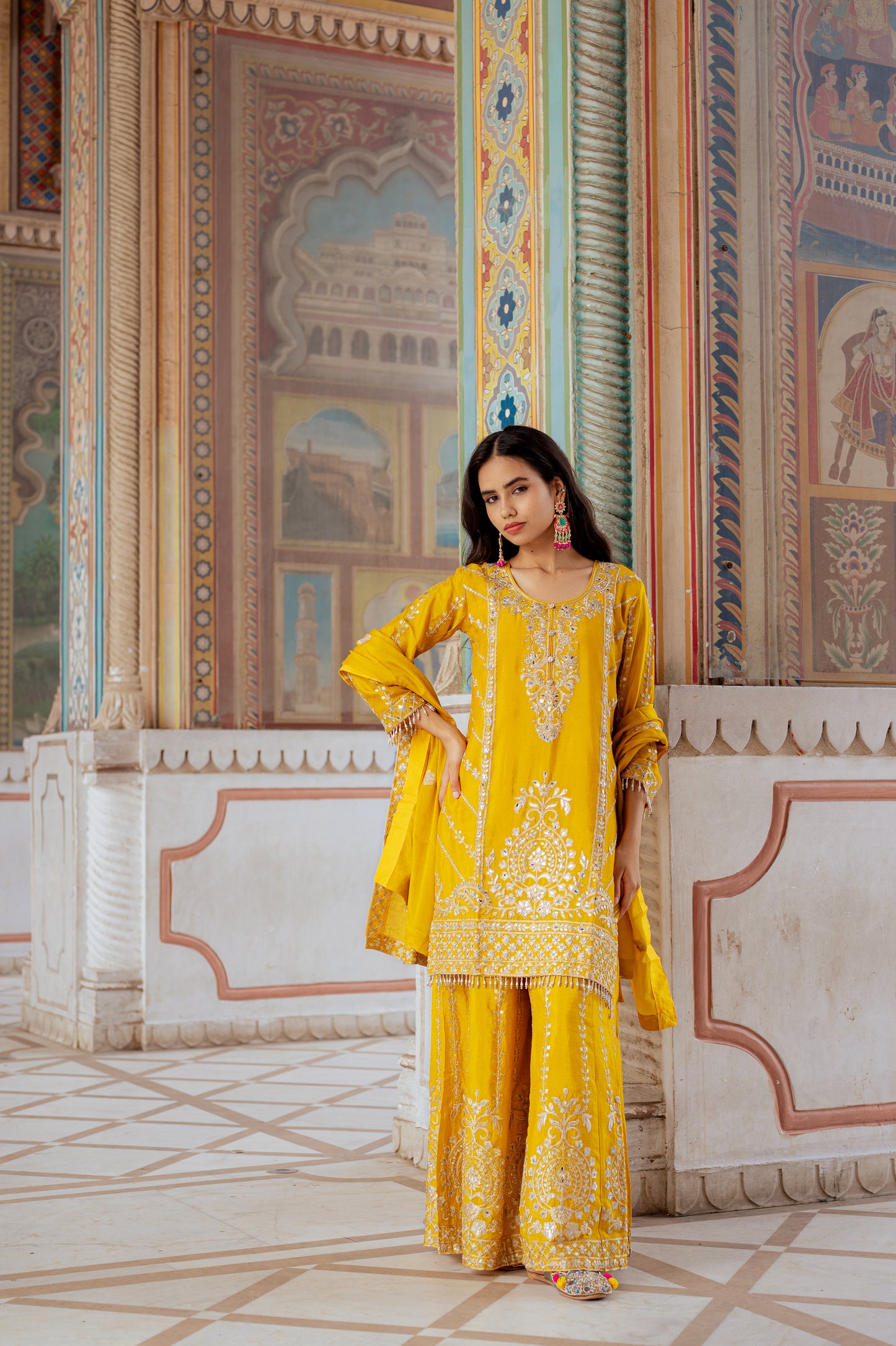 Sunlit Mustard Yellow Suit Set