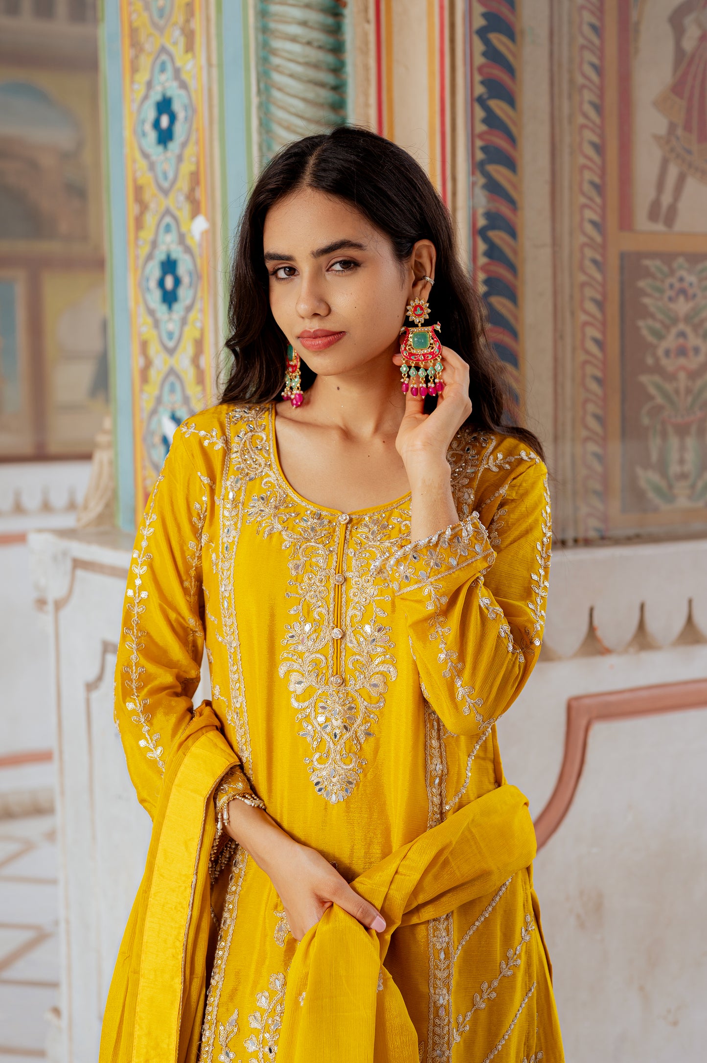 Sunlit Mustard Yellow Suit Set