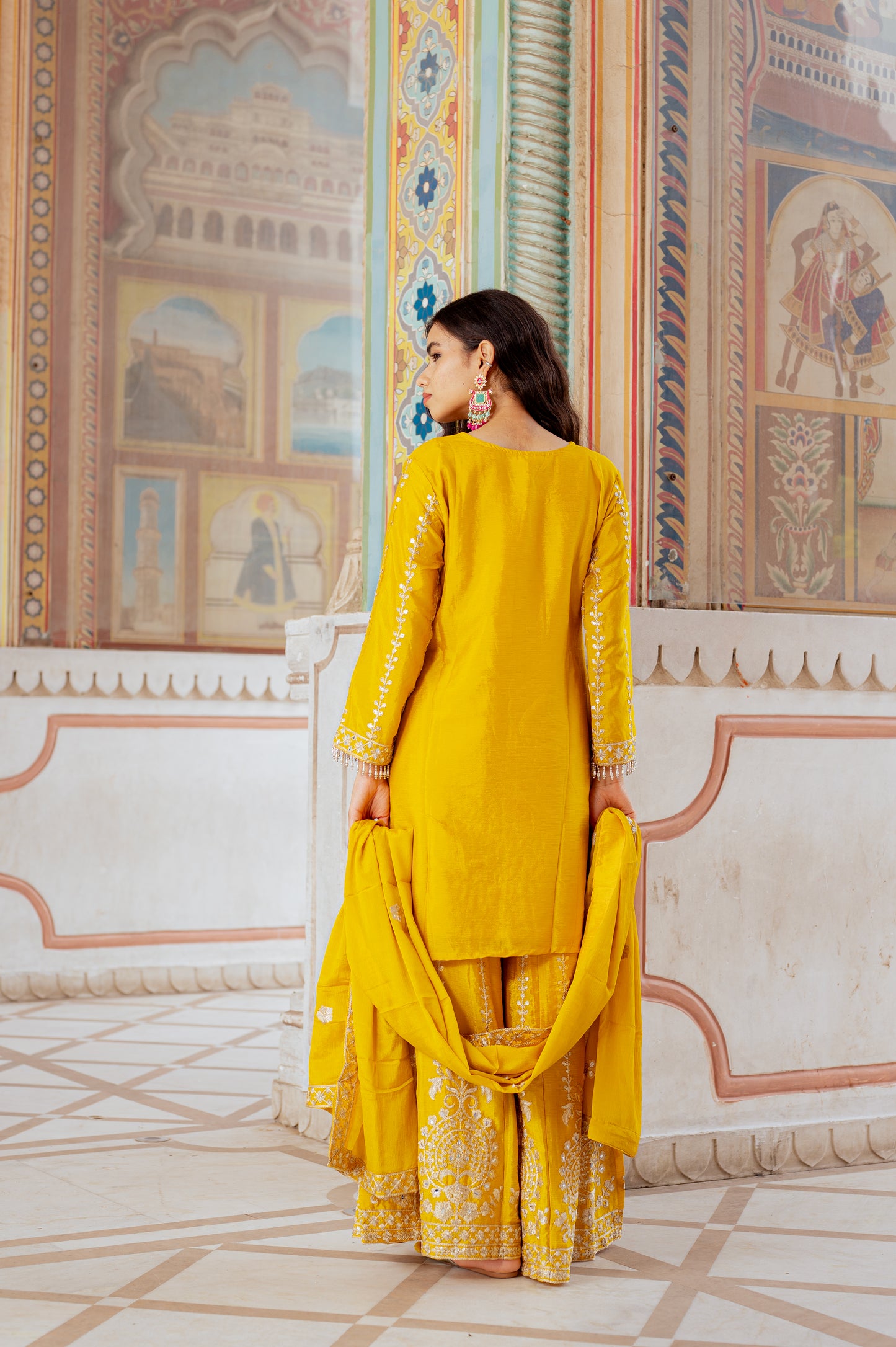 Sunlit Mustard Yellow Suit Set