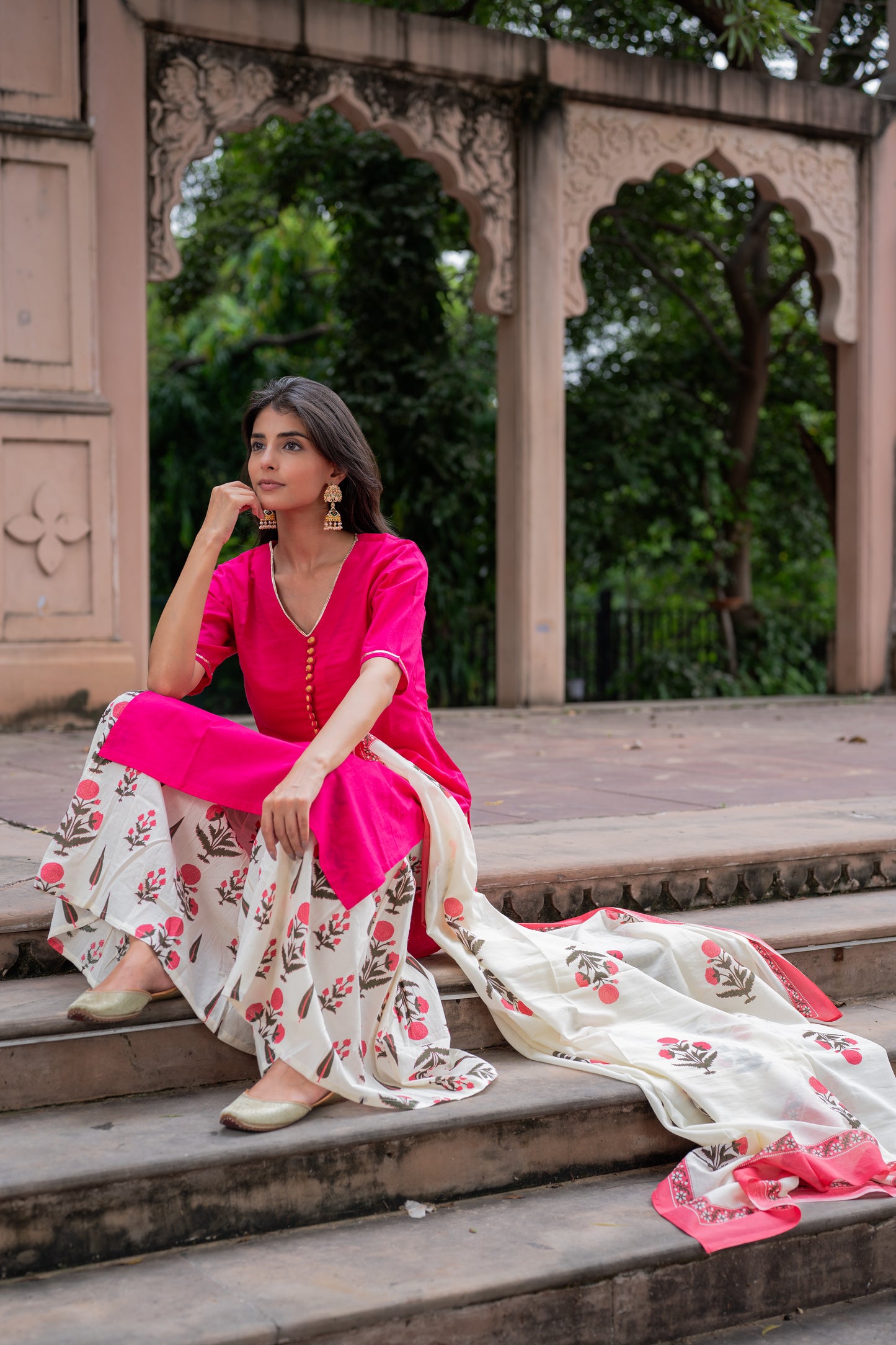 Gulabi Baghi Sharara Set