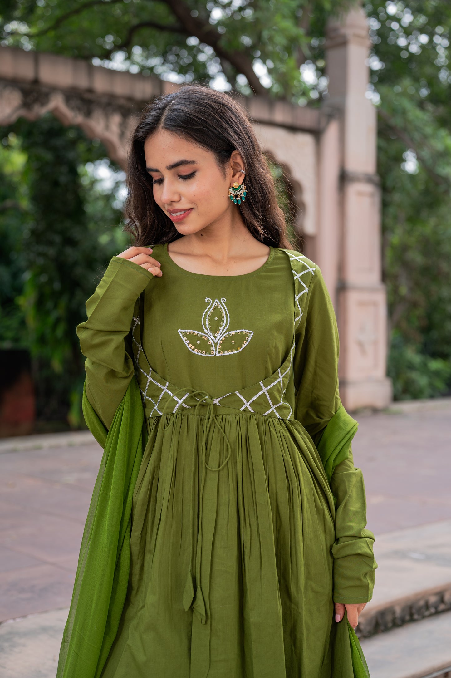 Olive Garden Green Suit Set