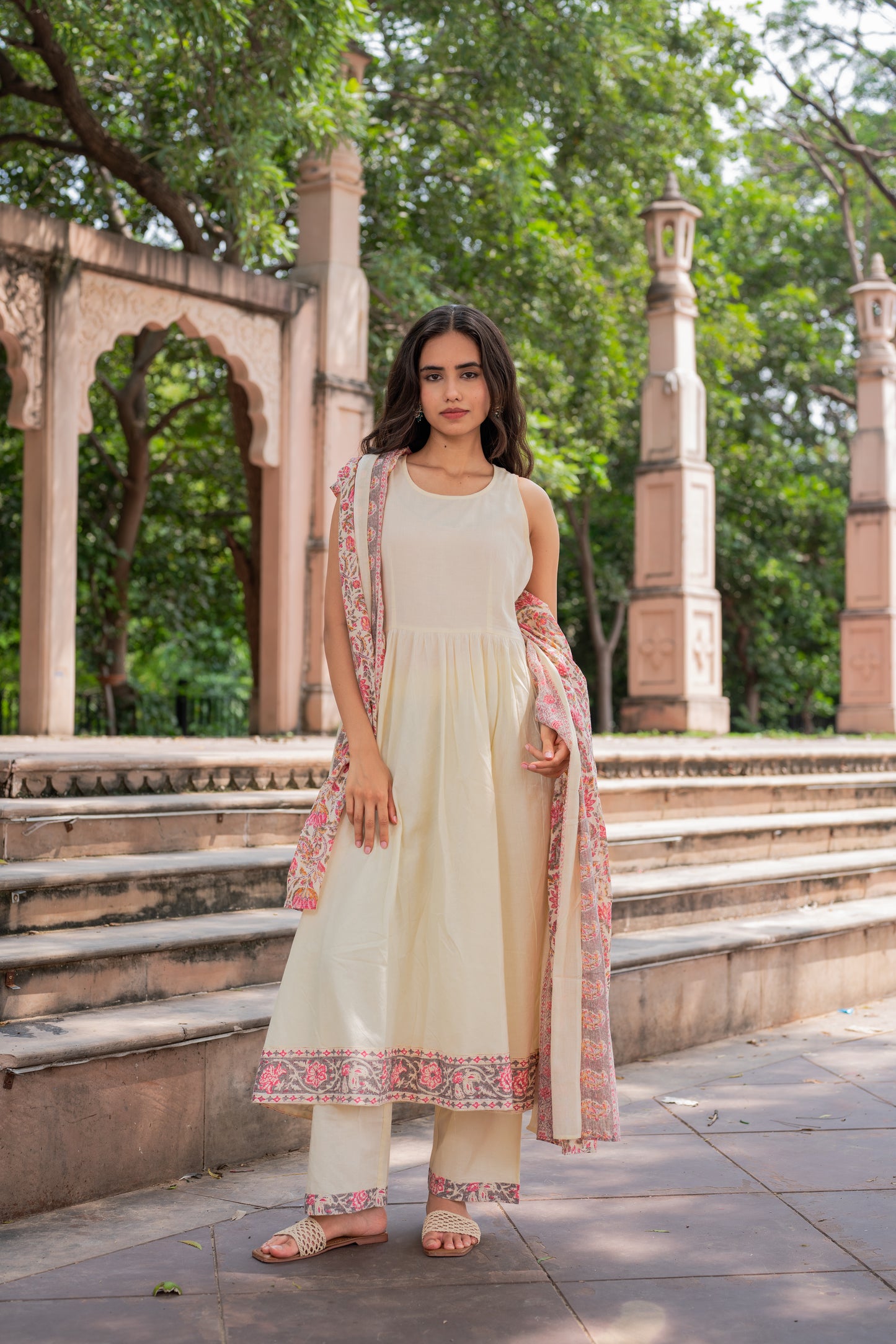 Elegance Wrapped In Ivory Suit Set