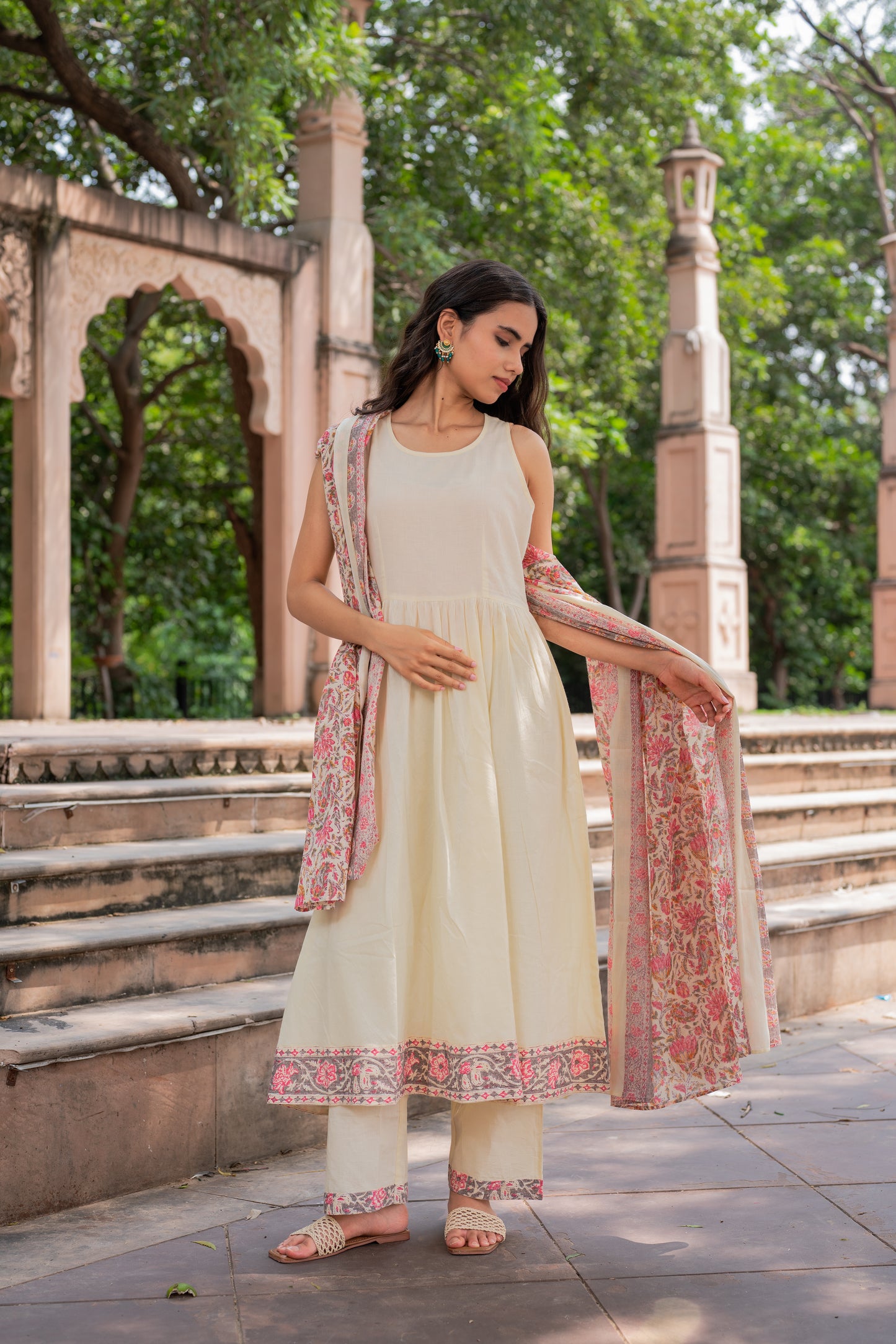 Elegance Wrapped In Ivory Suit Set