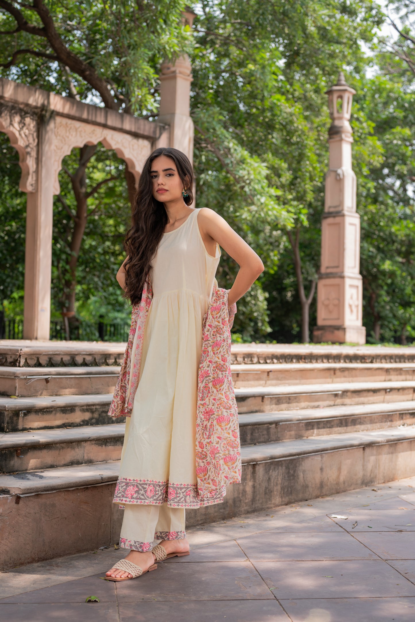 Elegance Wrapped In Ivory Suit Set