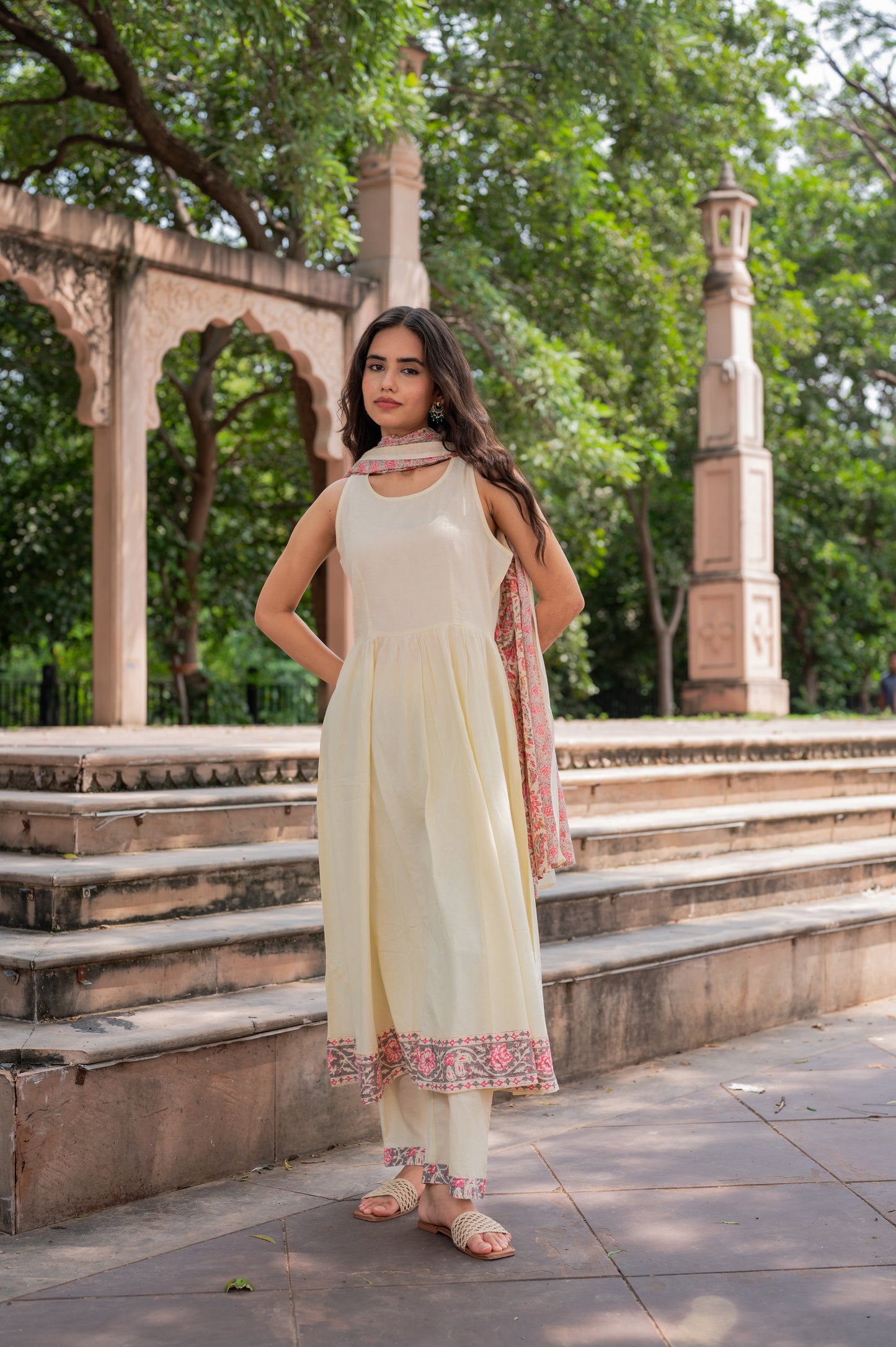 Elegance Wrapped In Ivory Suit Set
