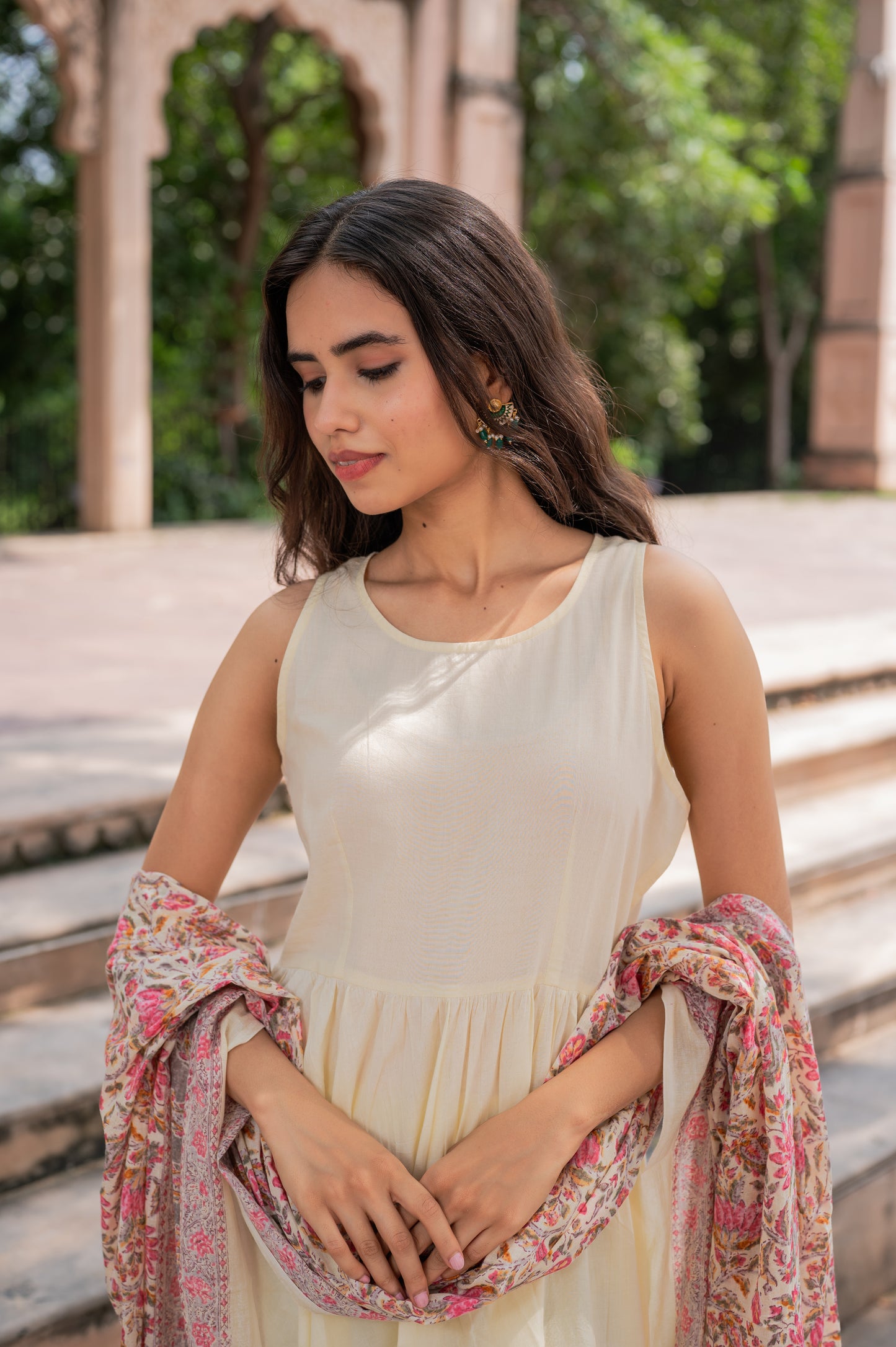 Elegance Wrapped In Ivory Suit Set