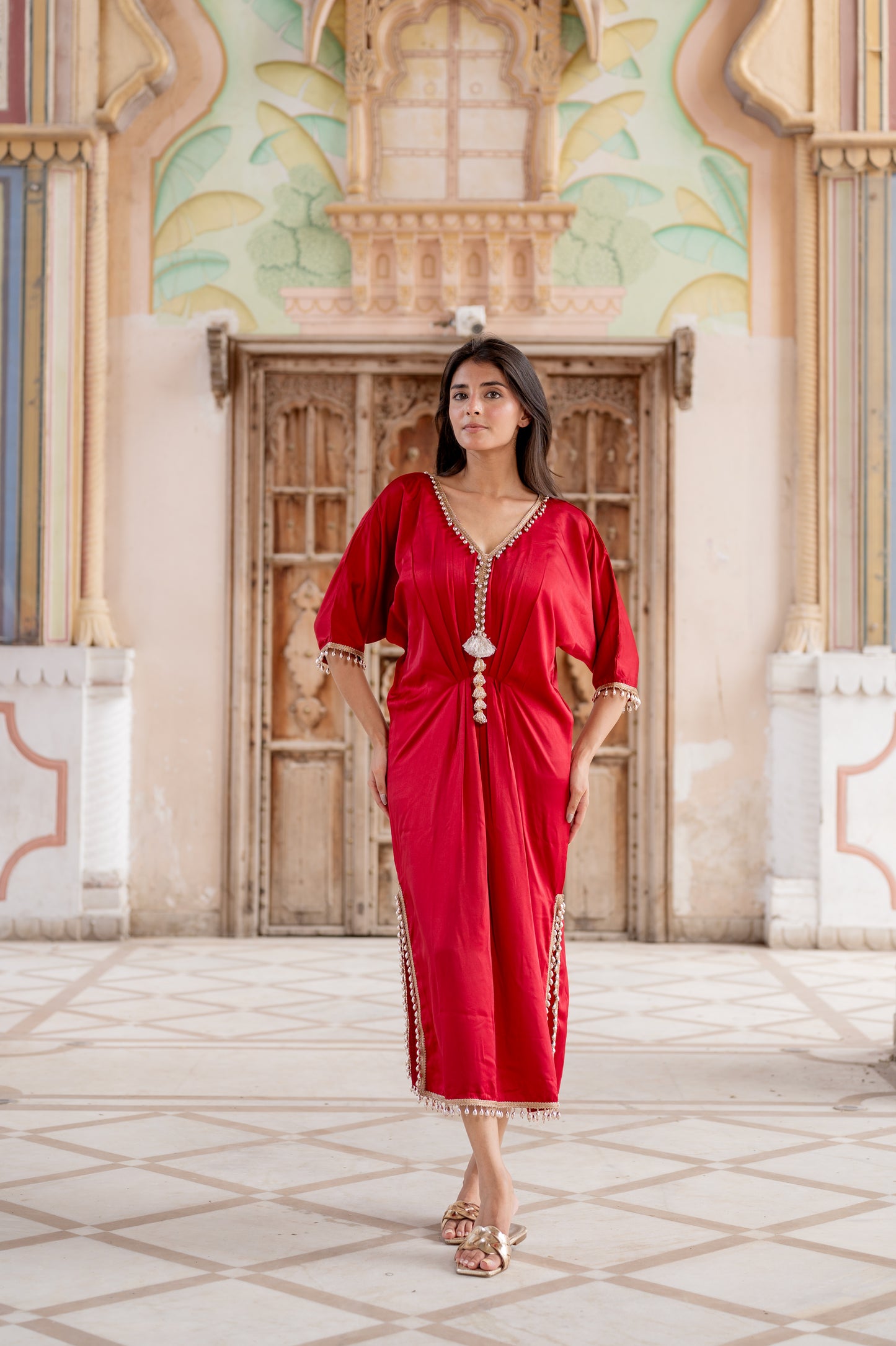 Ruby Red Kaftan