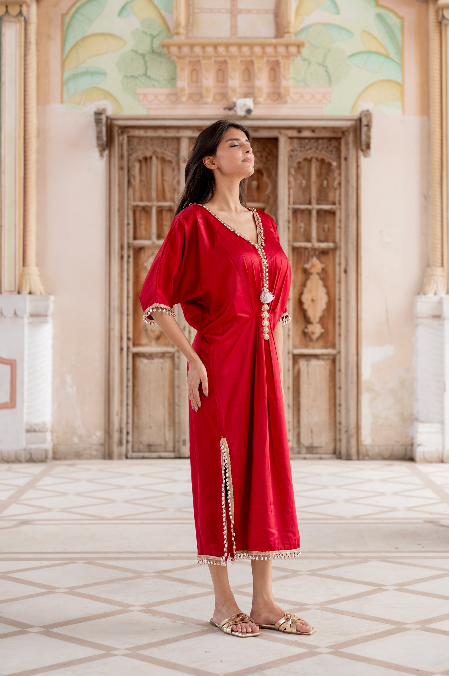 Ruby Red Kaftan