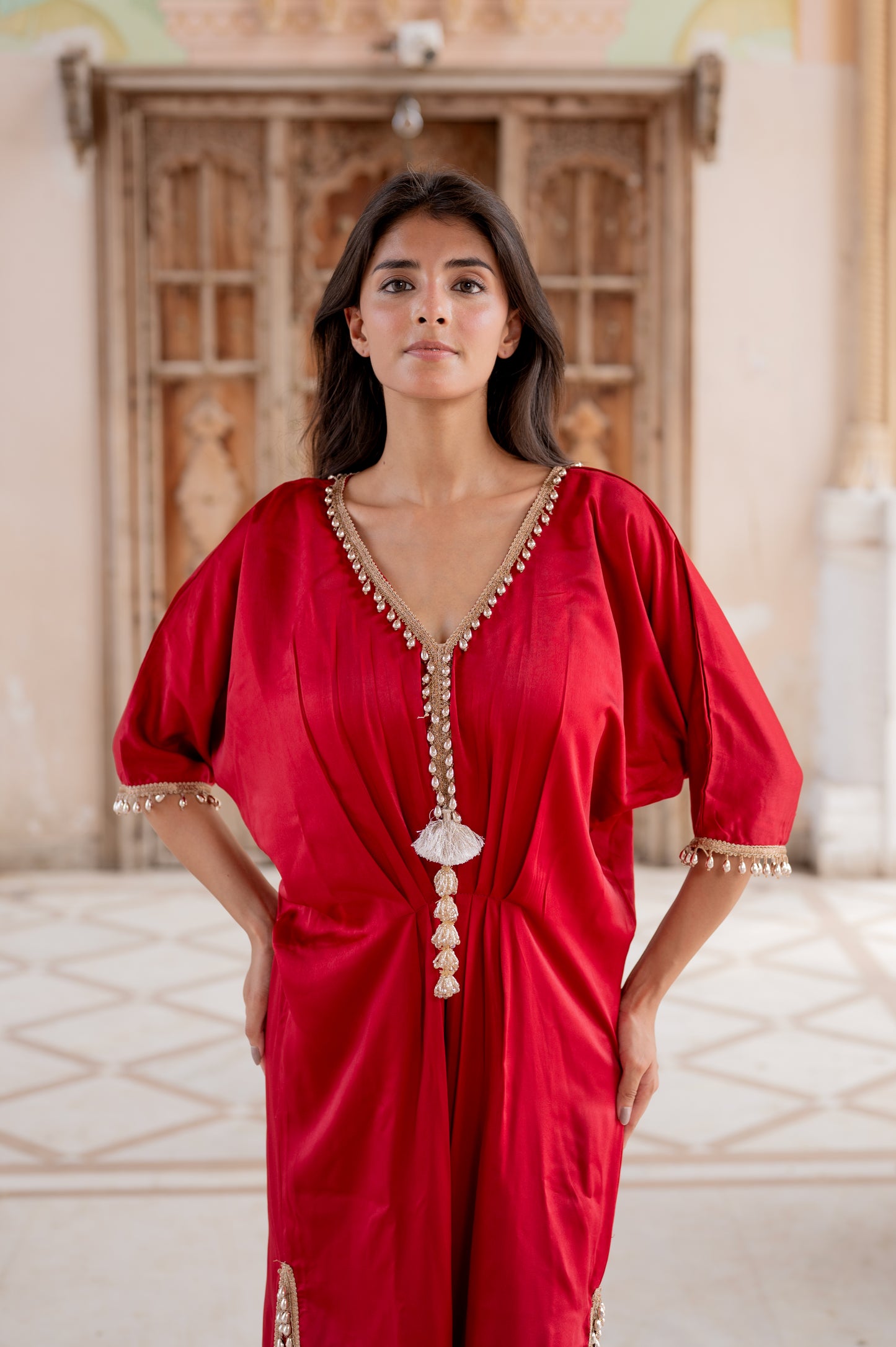 Ruby Red Kaftan