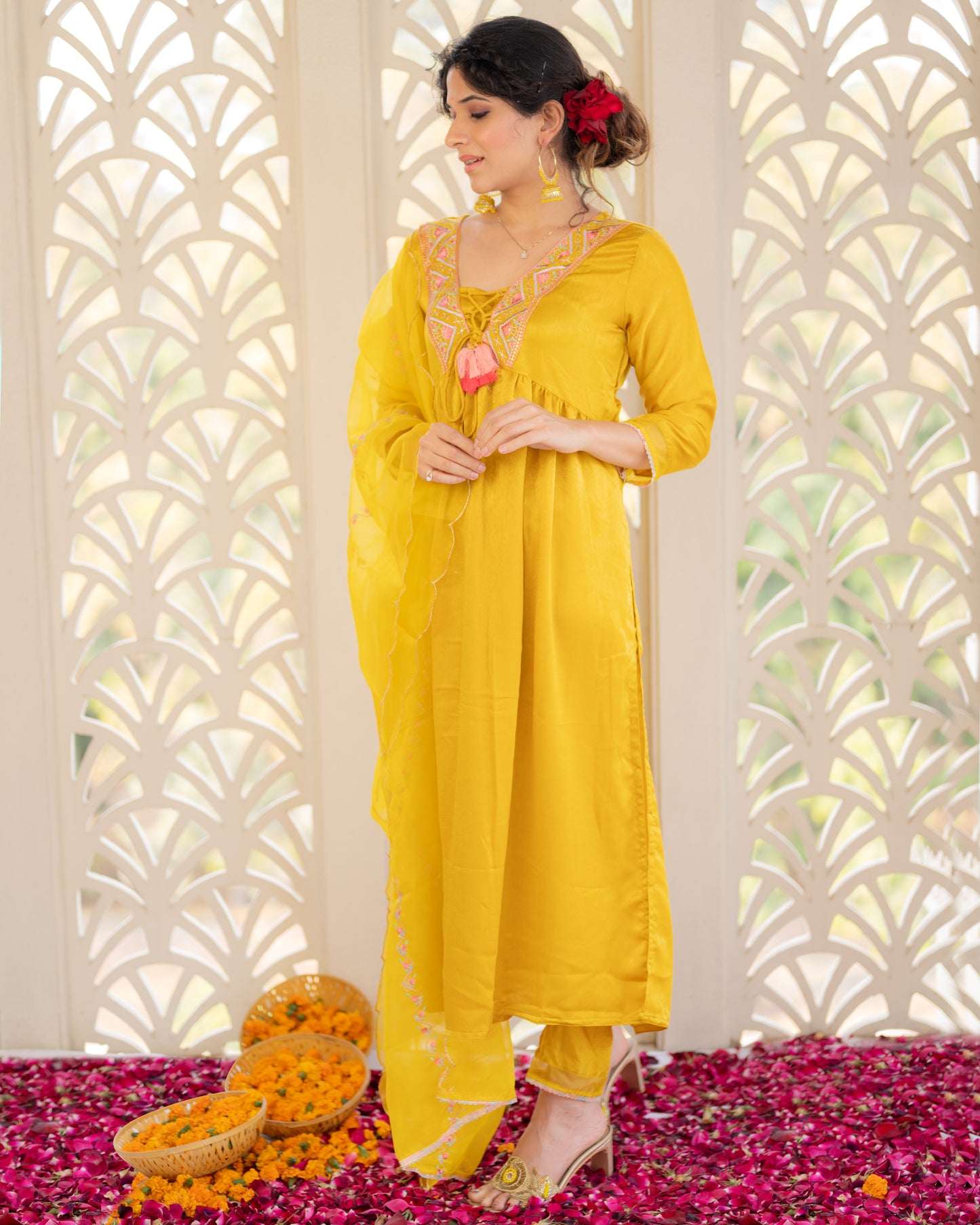 Mustard Yellow Suit Set