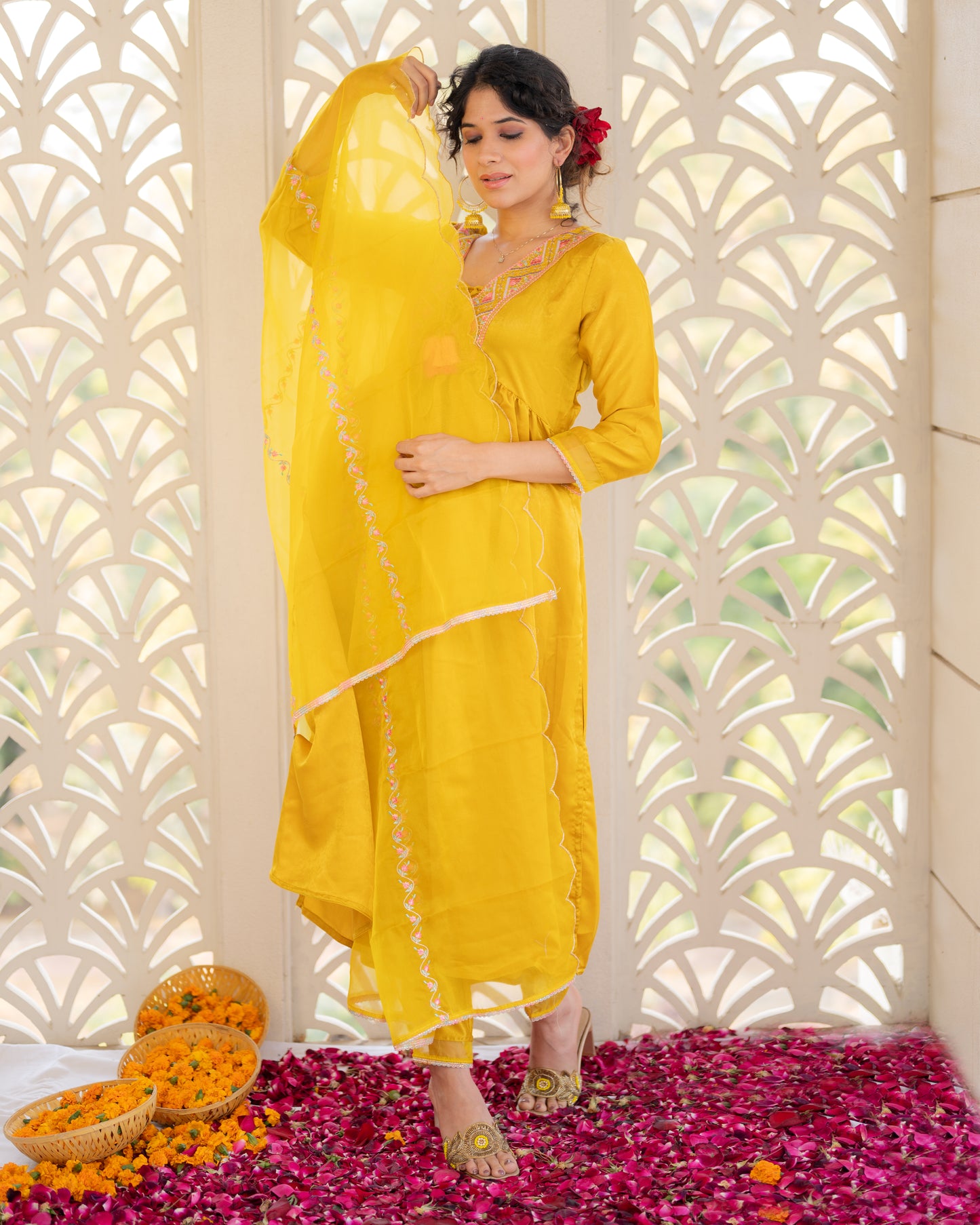 Mustard Yellow Suit Set