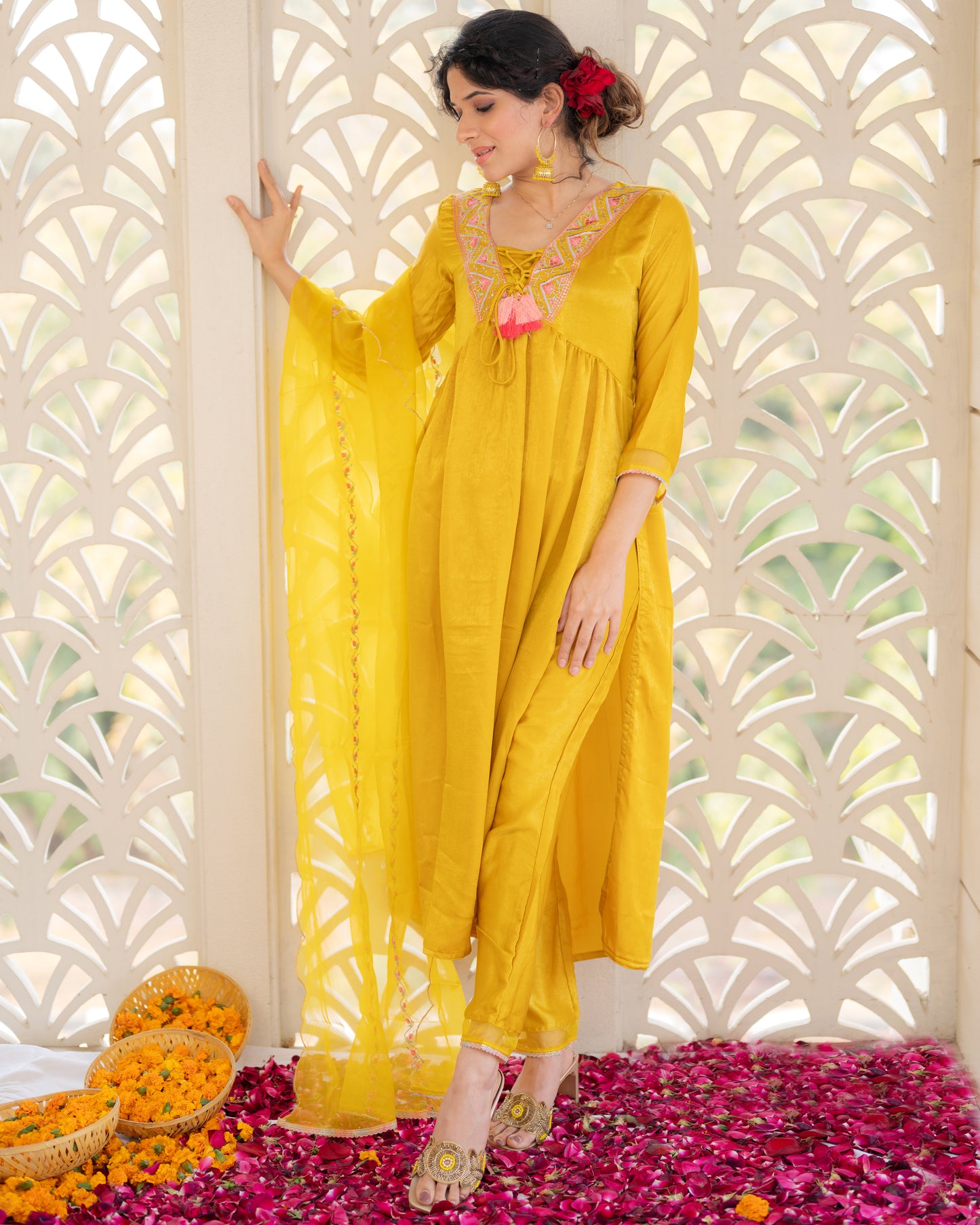 Mustard Yellow Suit Set
