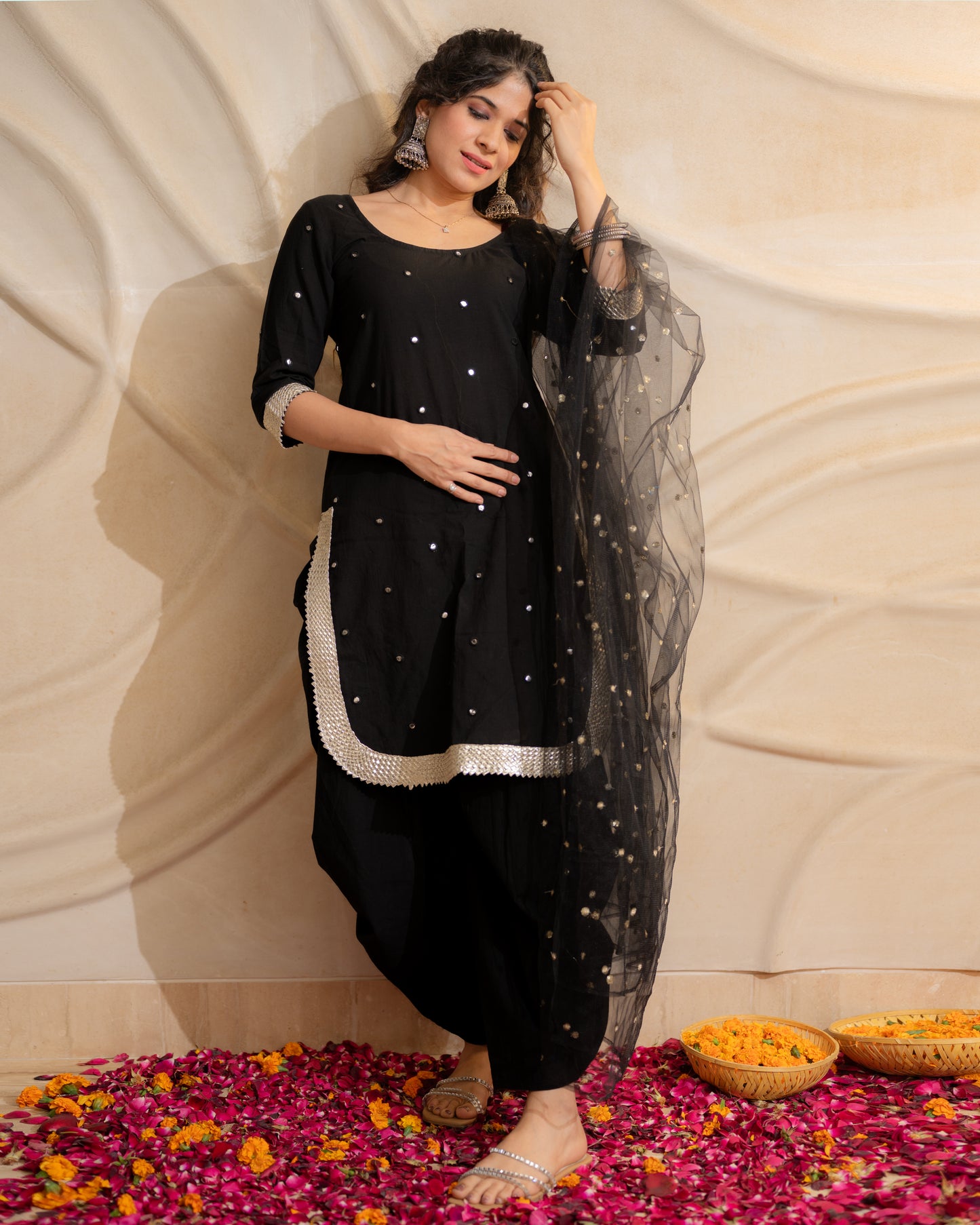 Black Punjabi Ptayala suit