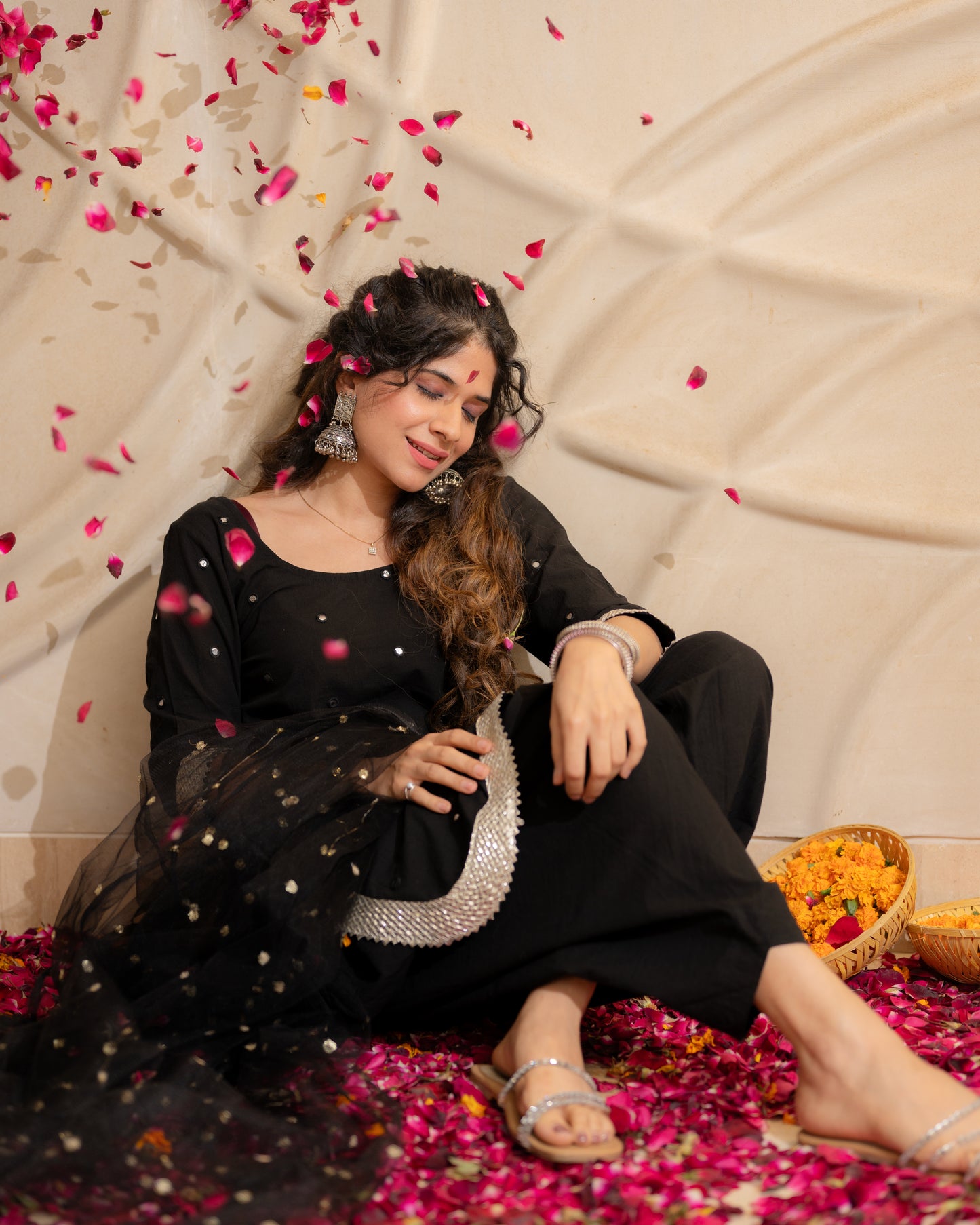 Black Punjabi Ptayala suit