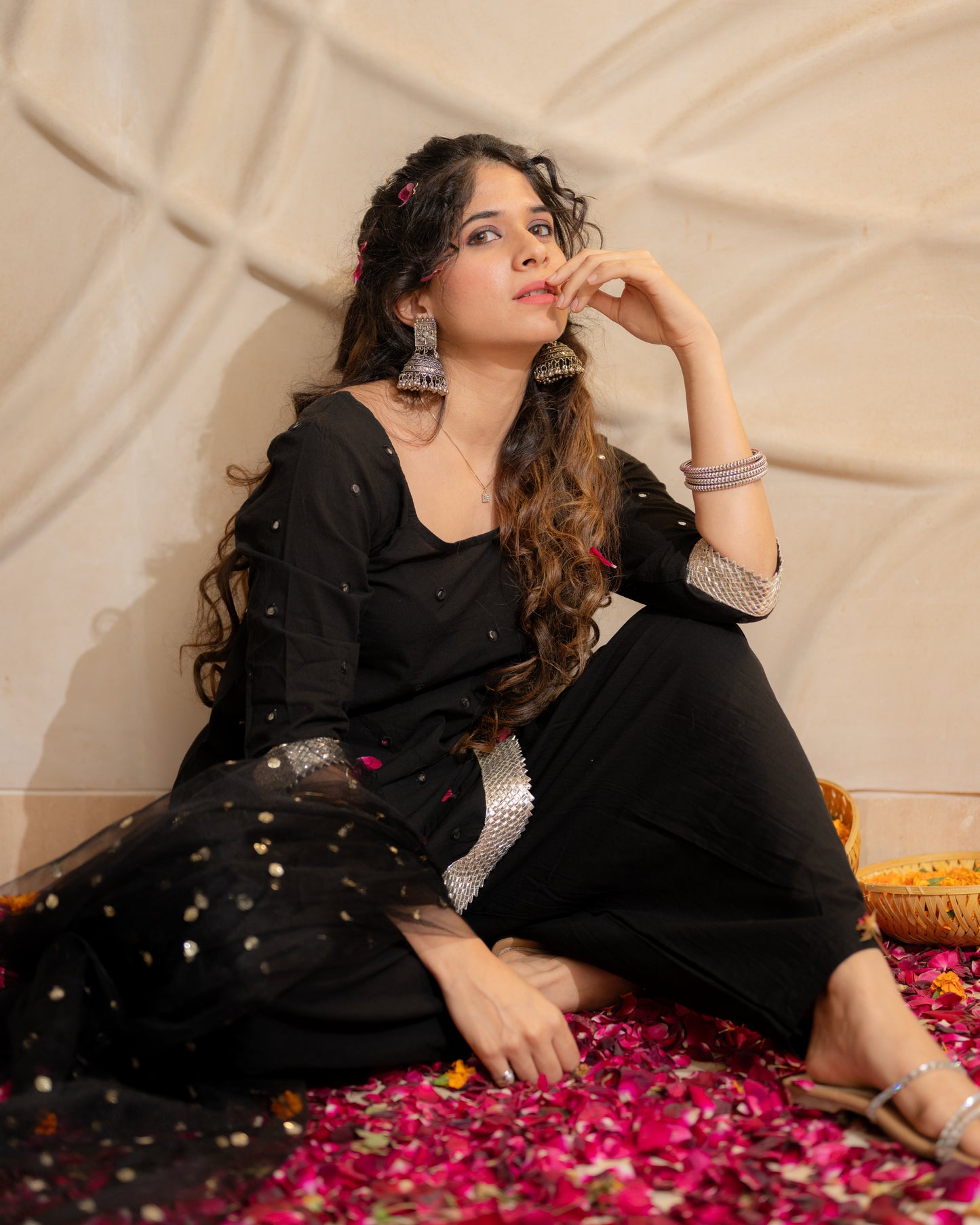 Black Punjabi Ptayala suit