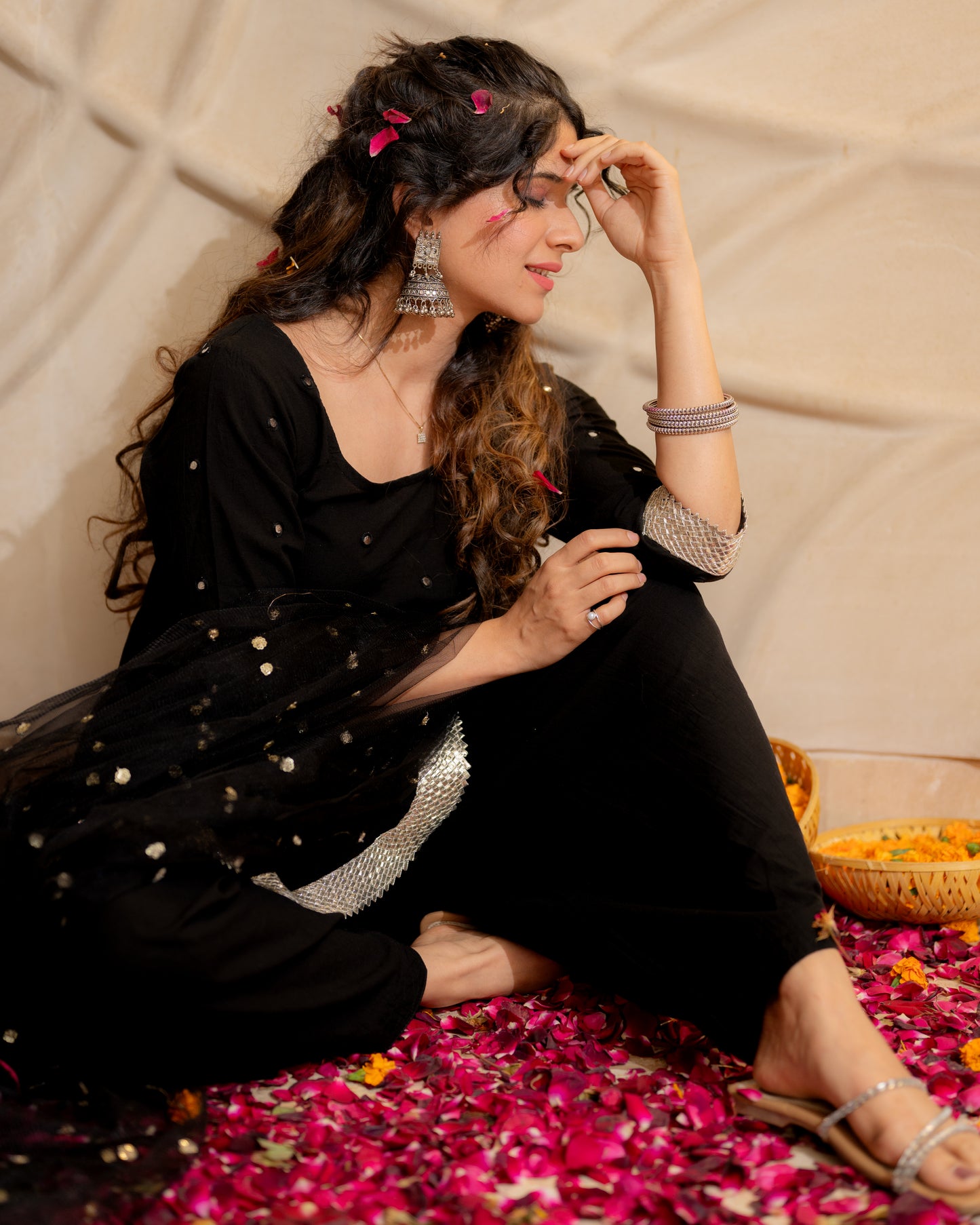 Black Punjabi Ptayala suit