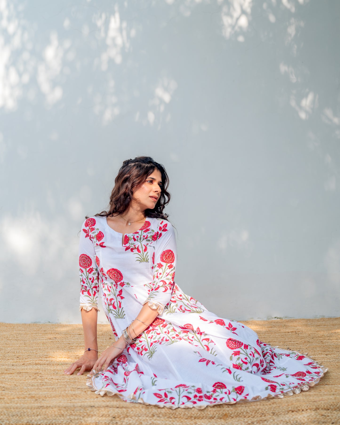 Mugal Print Kurti Dress
