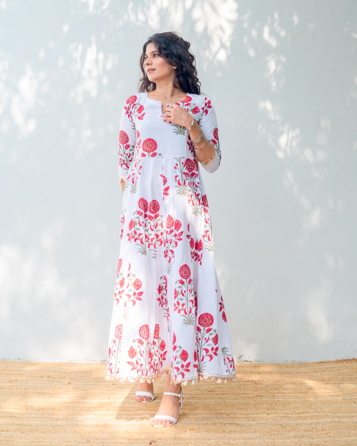 Mugal Print Kurti Dress