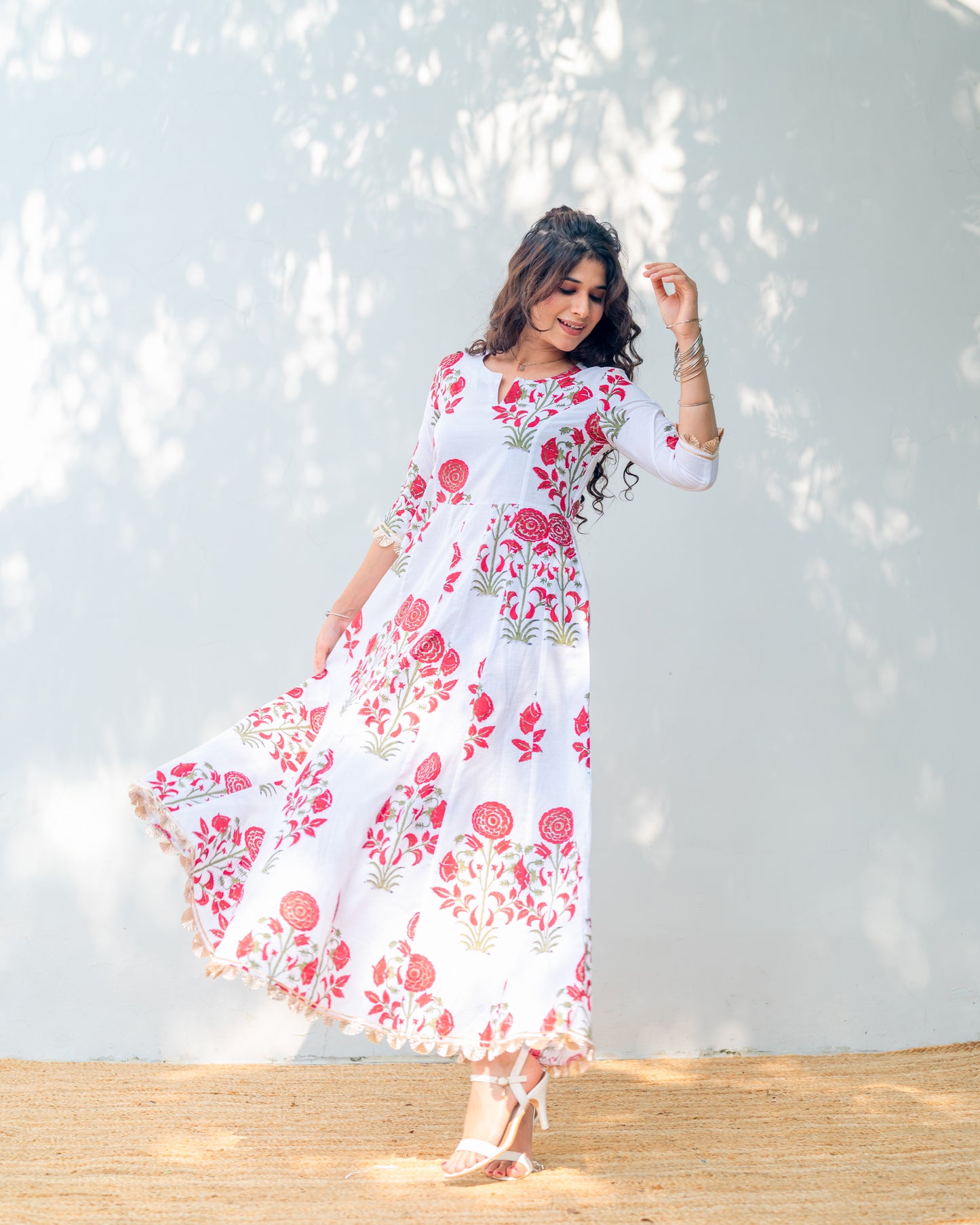 Mugal Print Kurti Dress