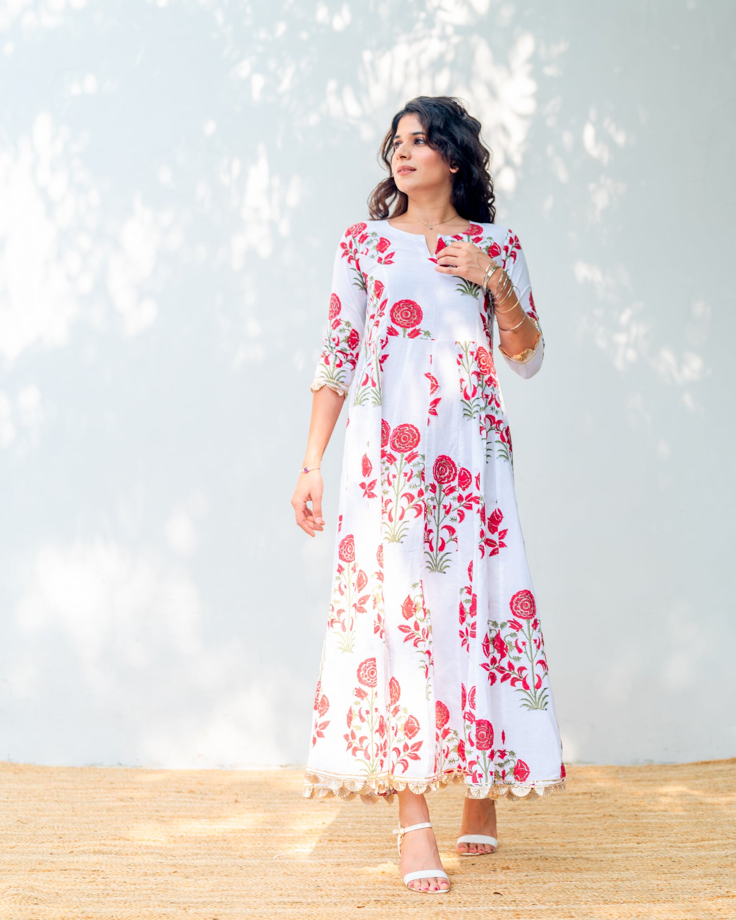 Mugal Print Kurti Dress