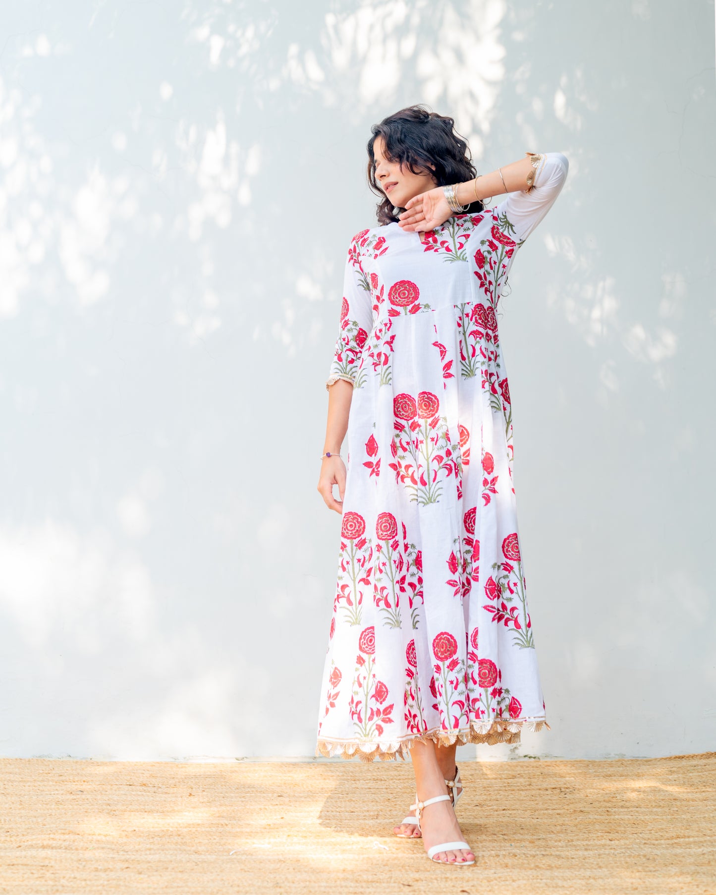 Mugal Print Kurti Dress