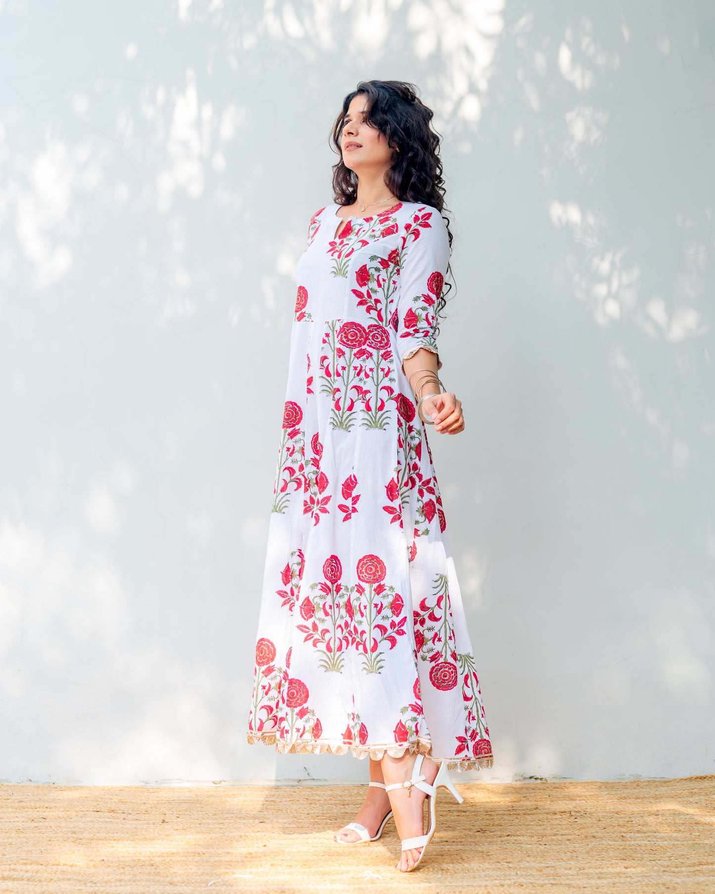 Mugal Print Kurti Dress