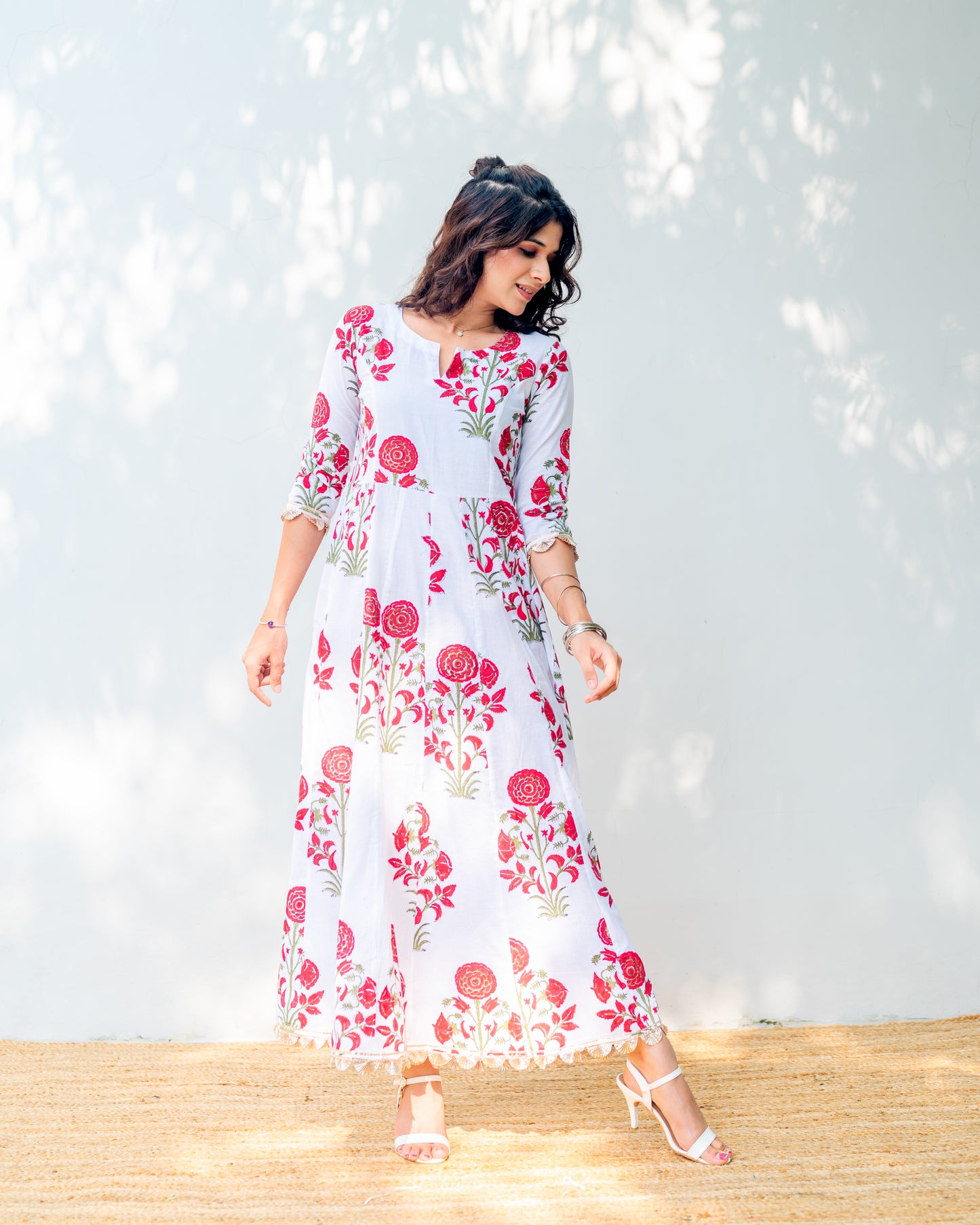 Mugal Print Kurti Dress
