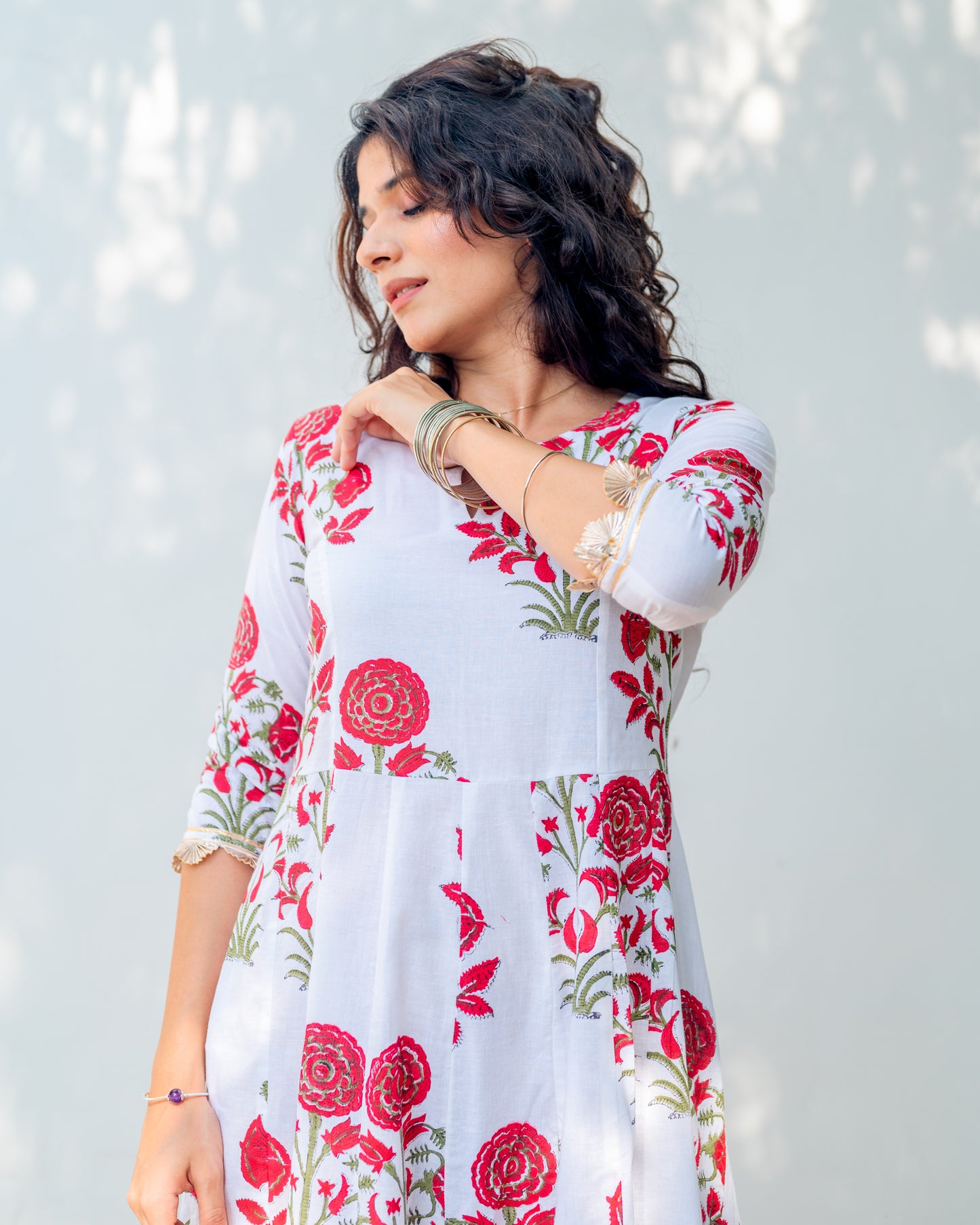 Mugal Print Kurti Dress