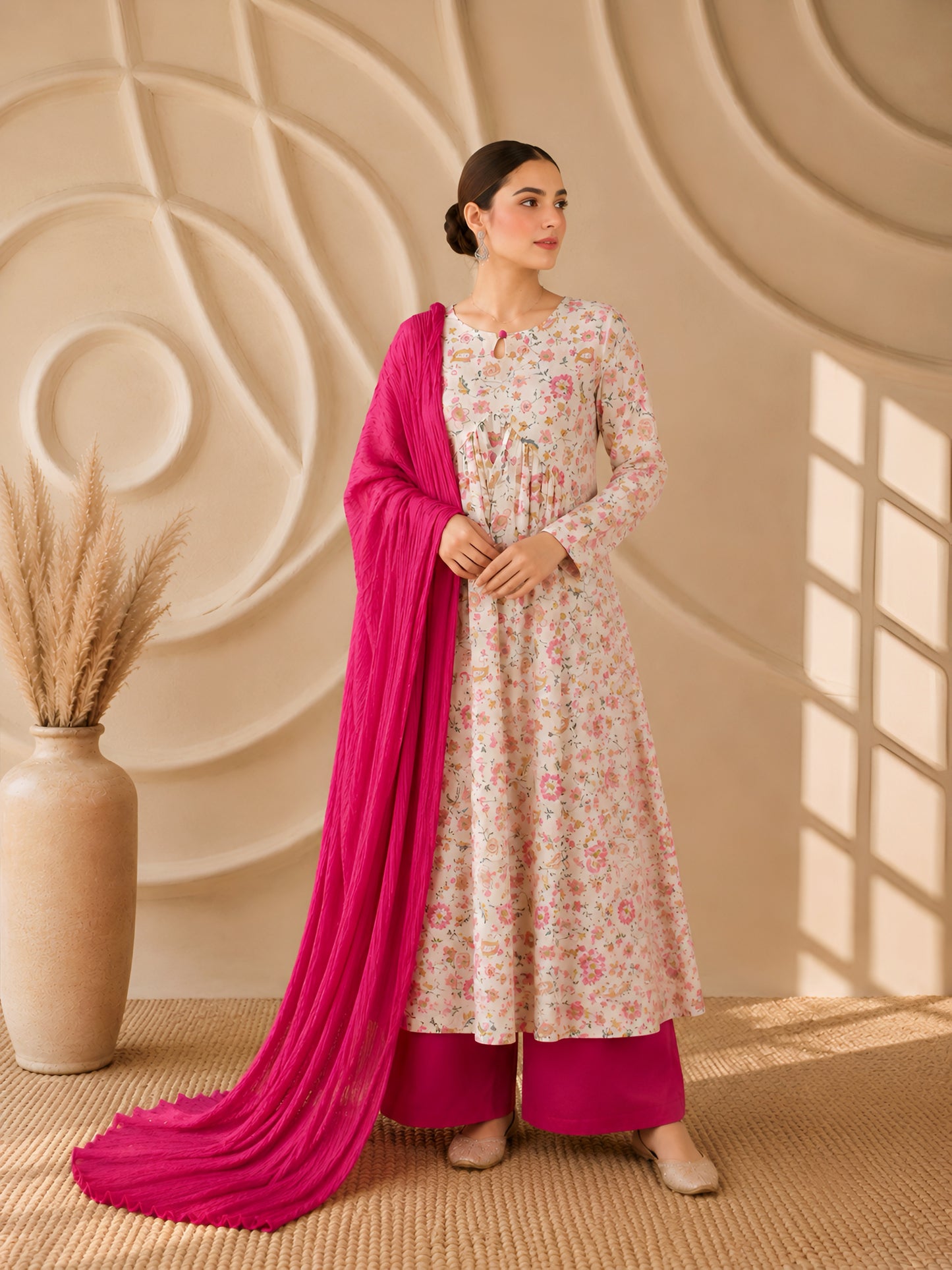 Gulnaar Floral Suit Set
