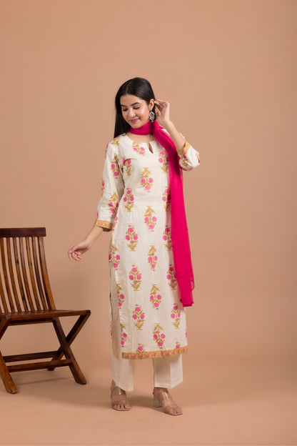 Gulabi Mehfil Kurta Set