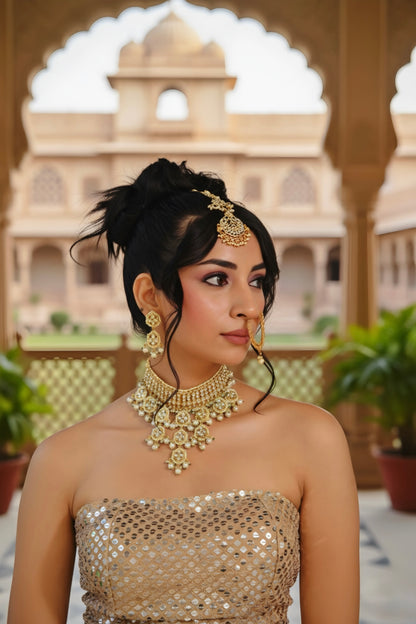 Black -Golden Lengha Set