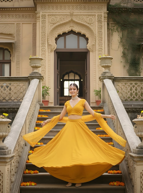The Golden Hour Lengha