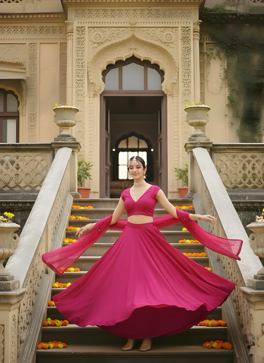 Fuchsia Dream Lengha Set