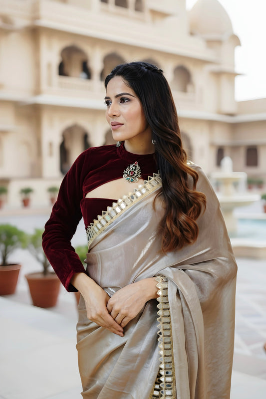 Stitched Gulzar saree