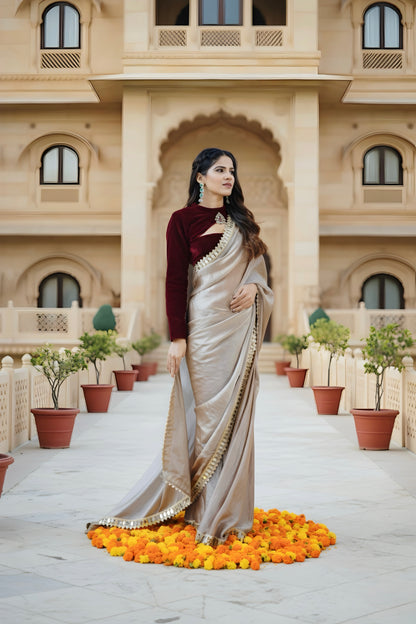 Stitched Gulzar saree