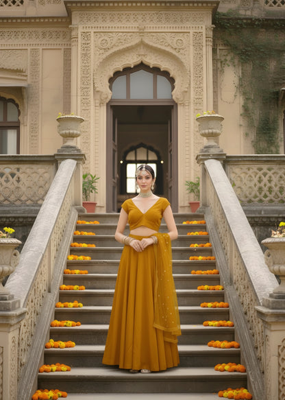 The Golden Hour Lengha