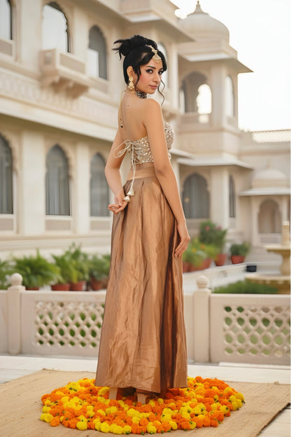 Shimmering Skirt Set