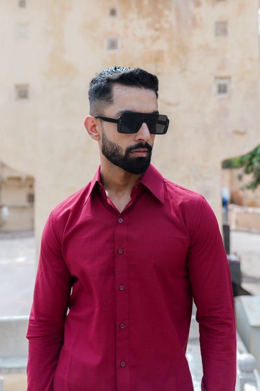 Scarlet Red Mens Shirt