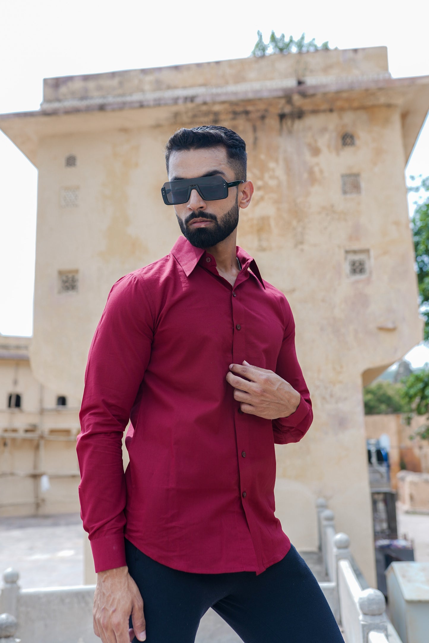 Scarlet Red Mens Shirt