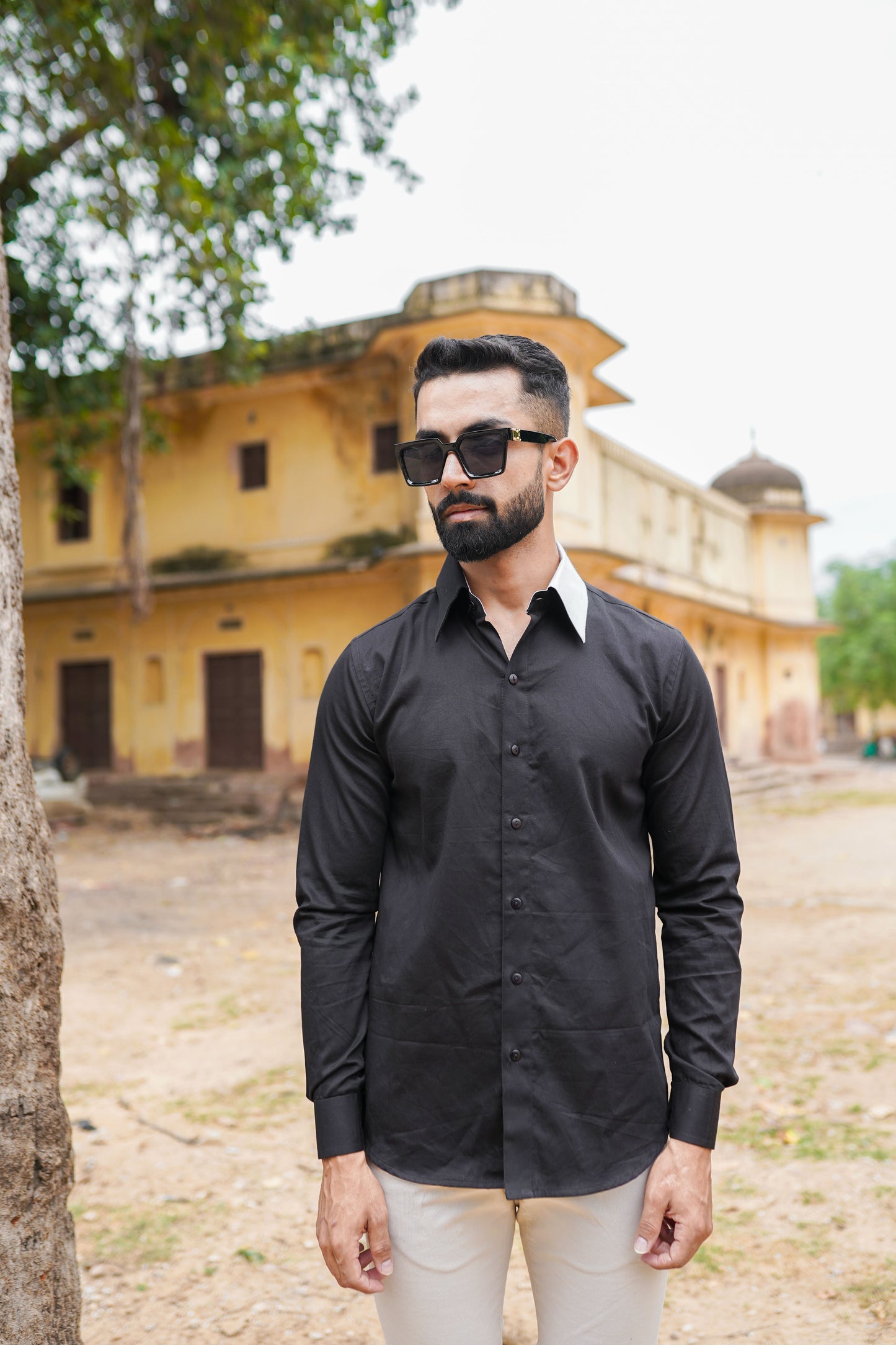 Dual Collar Mens shirt
