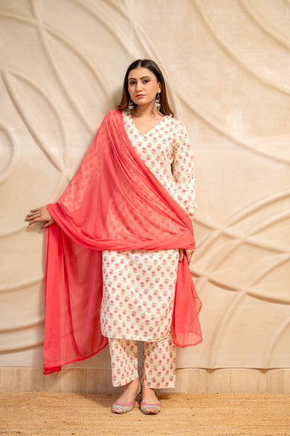 Peachy Sukoon Kurta Set